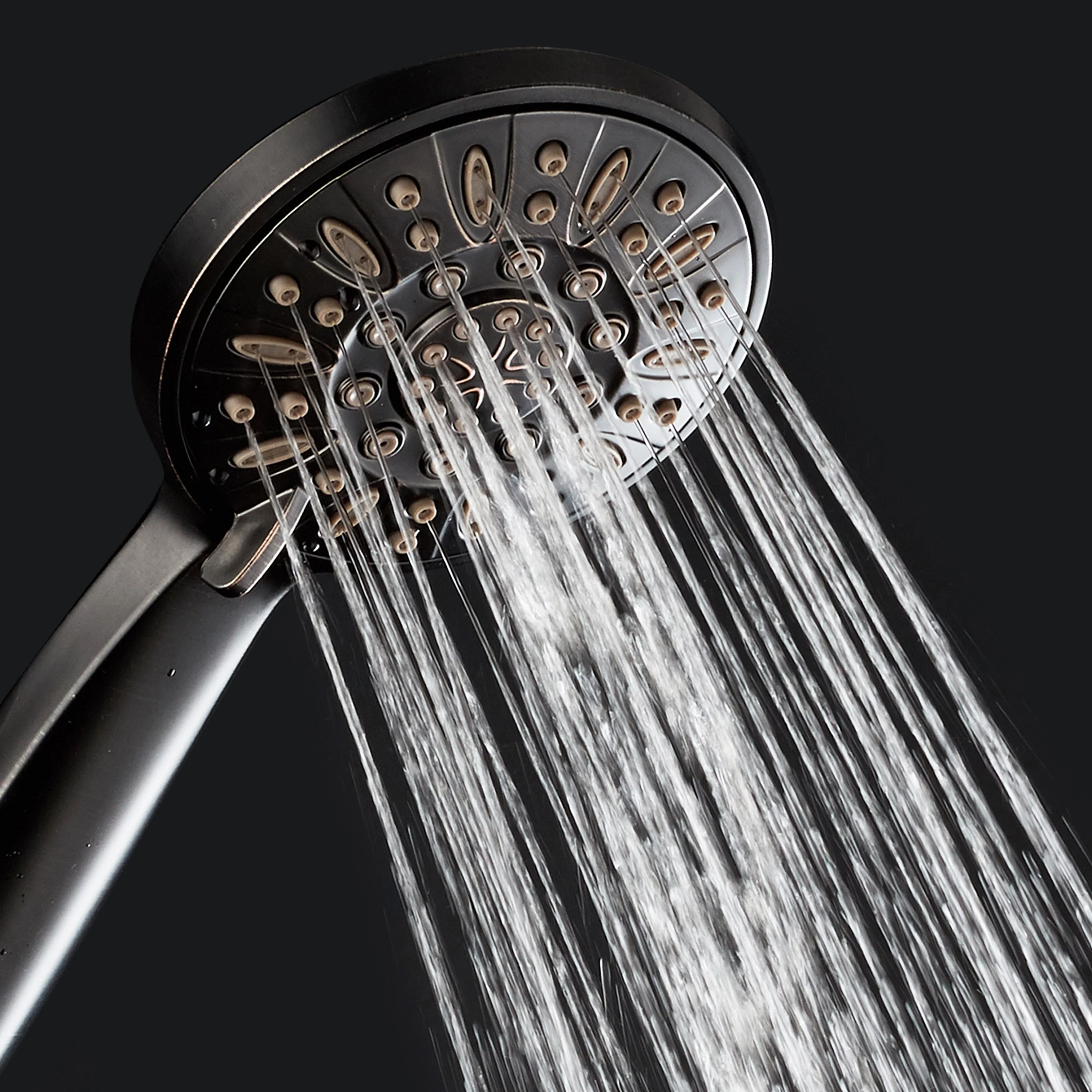 AquaDance 6-Setting High Pressure Luxury Handheld Shower Head, Oil Rubbed Bronze