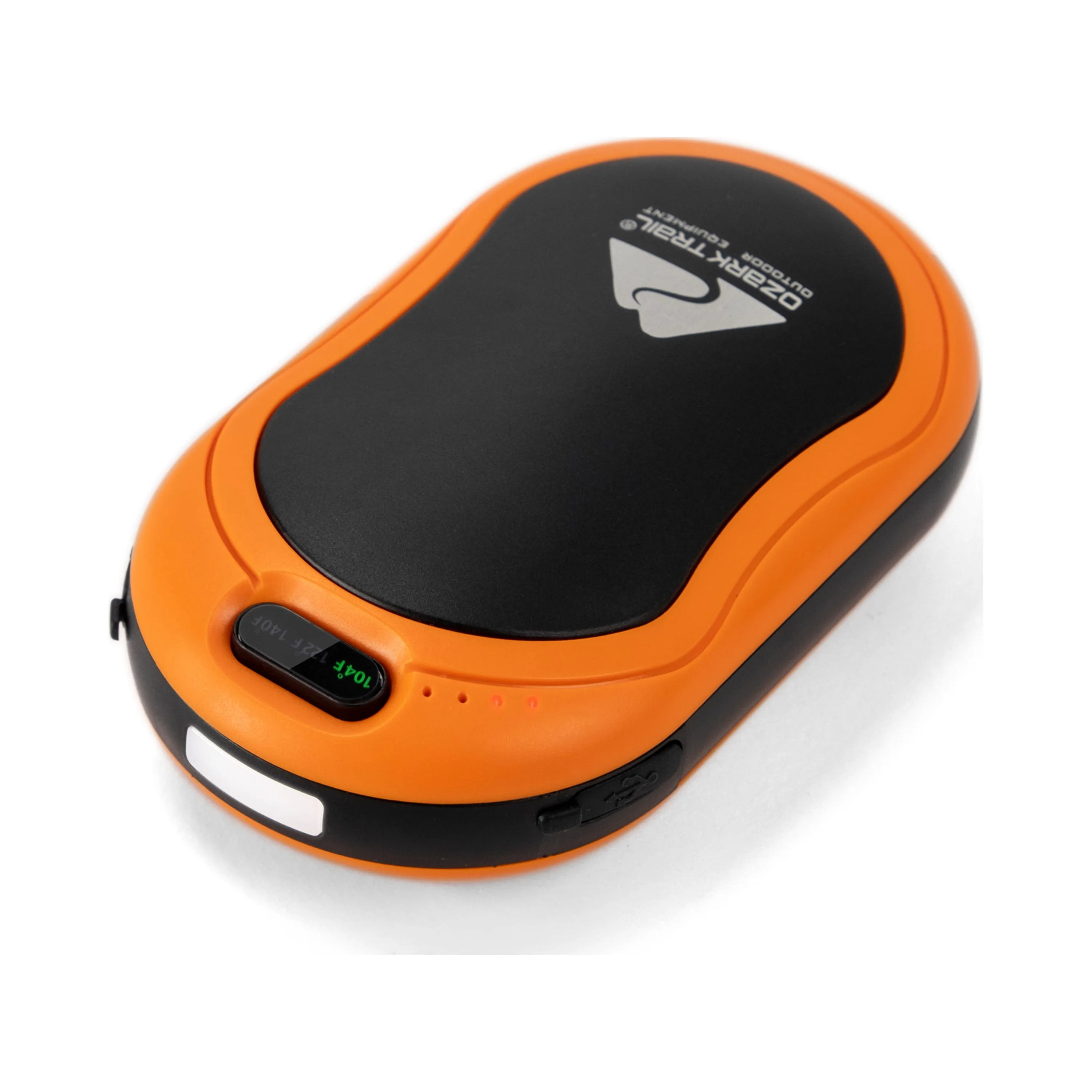 Ozark Trail 5200mAh Orange Rechargeable Portable 3 Temp Hand Warmer for Camping