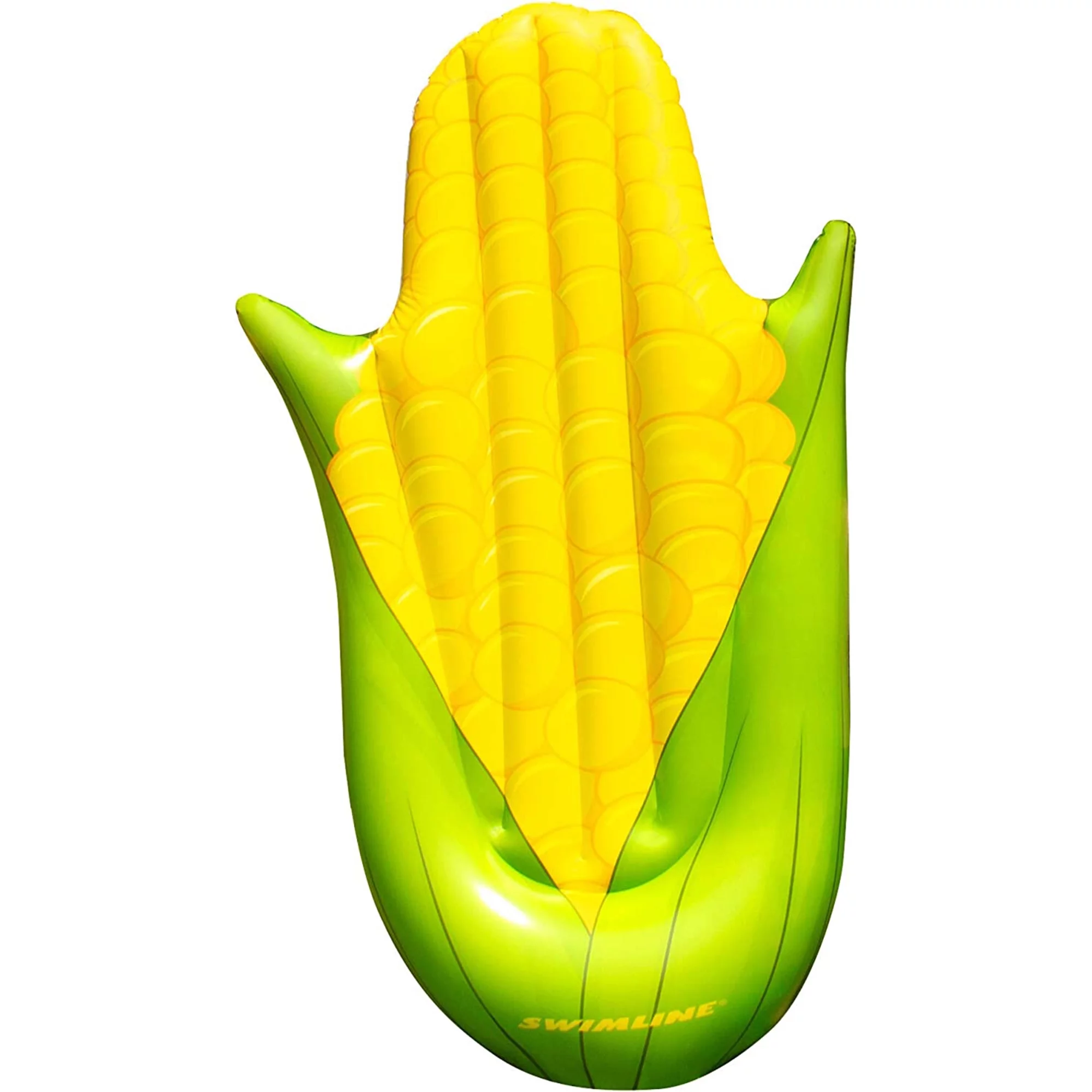 Swimline 90680M Giant 74″ Inflatable Corn on the Cob Pool, Lake, Floating Raft Lounger for Kids & Adults, Yellow & Green