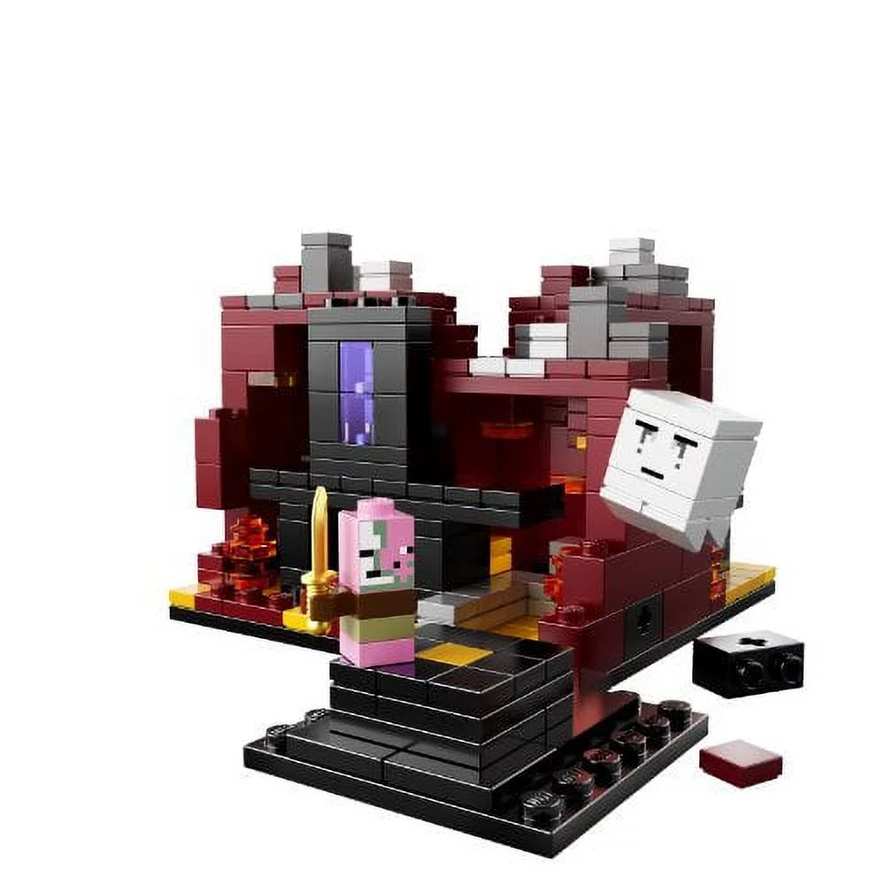 LEGO Minecraft Micro World: The Nether 21106 Ghast Zombie Pigman Biomes Micromob Build