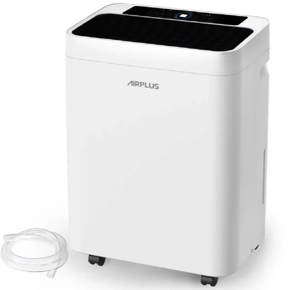 AIRPLUS Dehumidifiers, 30 Pint Dehumidifiers with Drain Hose, 1,500 Sq. ft. Dehumidifier for Home, Rebuilt Dehumidifiers for Basement, AP1907, White