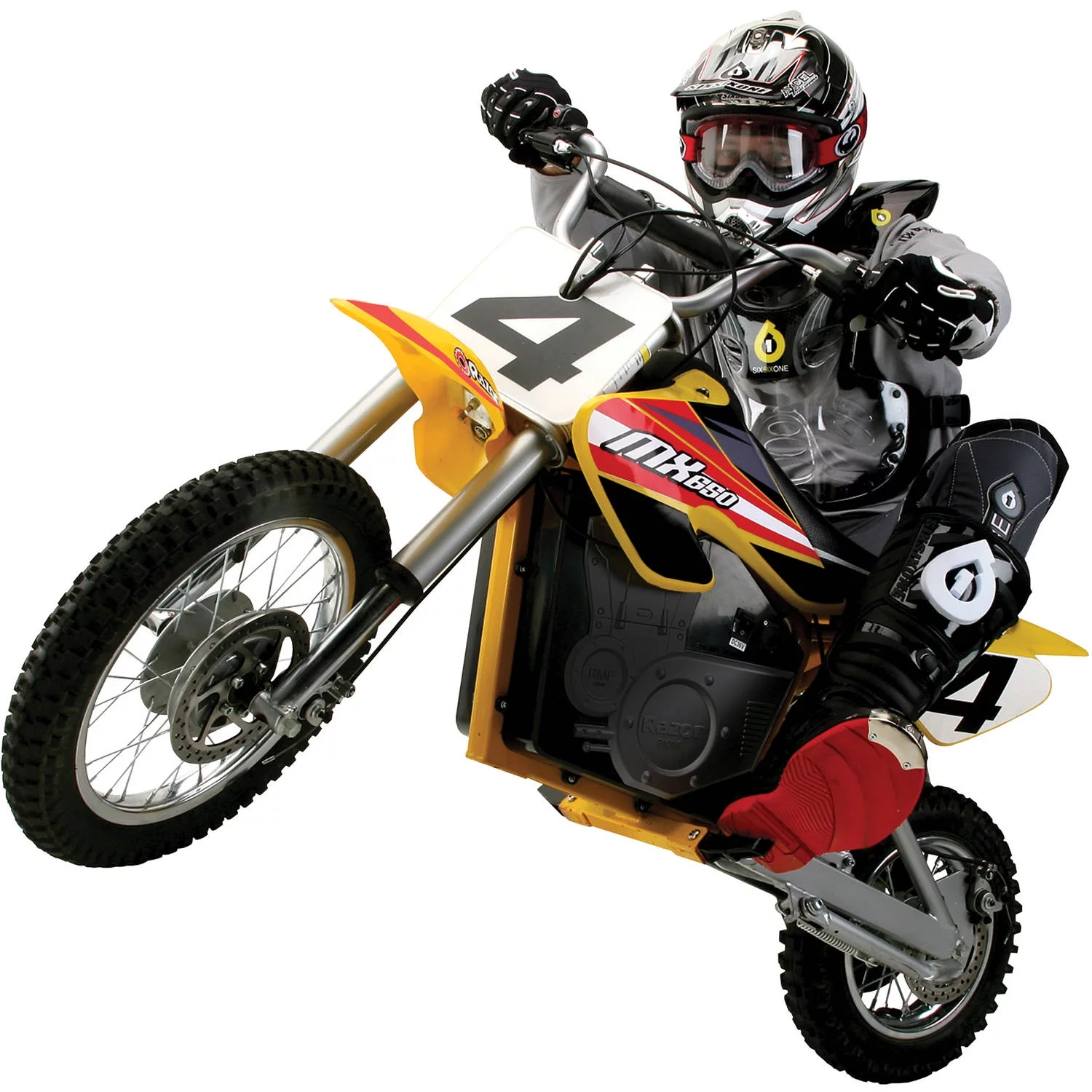 Razor MX650 Dirt Rocket 36V Electric Ride-on Dirt Bike Adult/Teen, Height 34″ Product Weight 100 lb