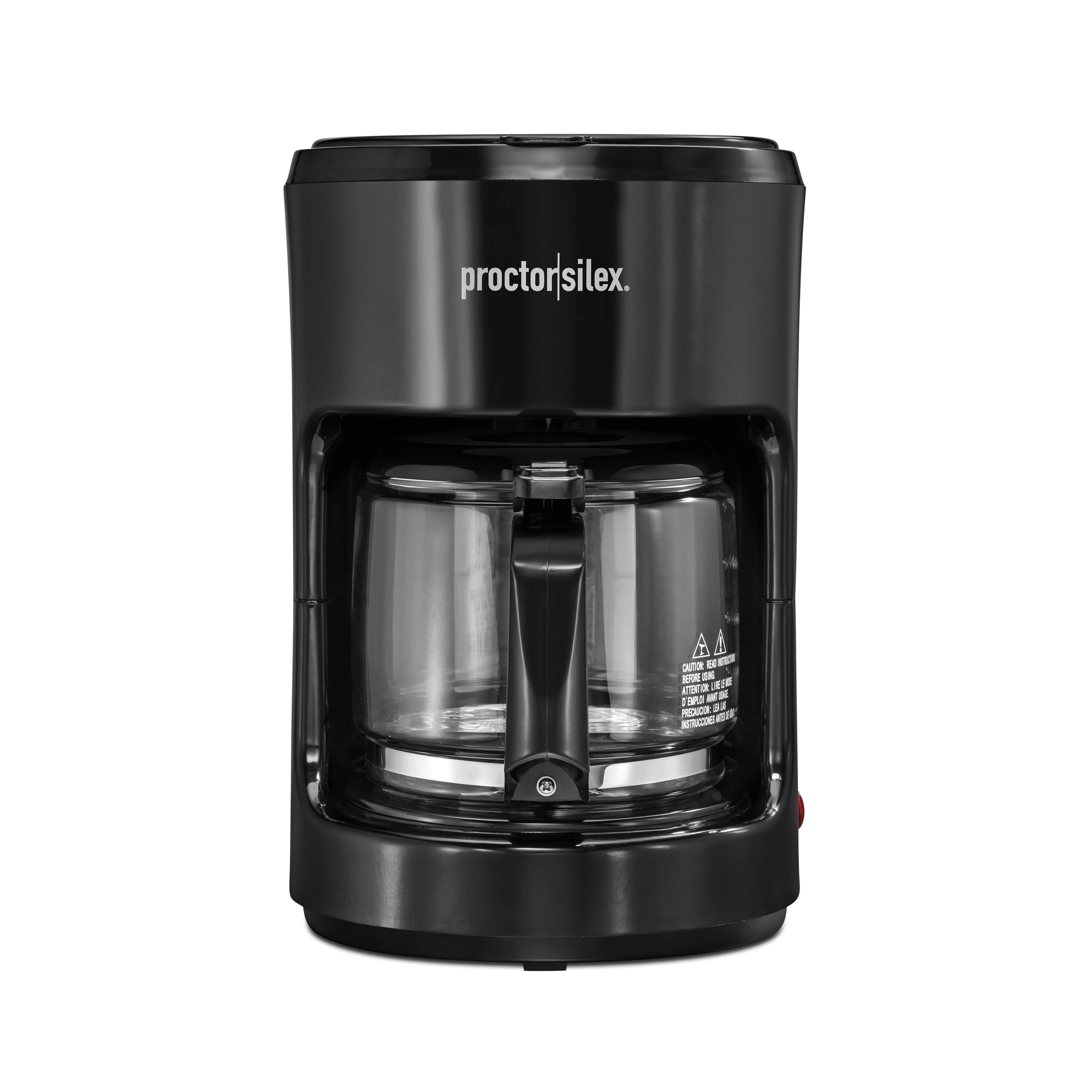 Proctor Silex 10 Cup Coffee Maker, Glass Carafe, Smart Plug Compatible, Black, 48351