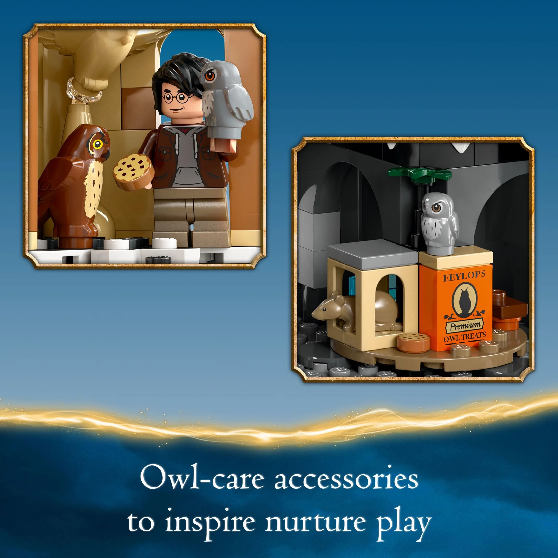 LEGO Harry Potter Hogwarts Castle Owlery Toy, Wizarding World Fantasy Toy for Girls and Boys, Harry Potter Toy Playset with 3 Characters, Birthday Gift Idea for Kids Ages 8 and Up, 76430