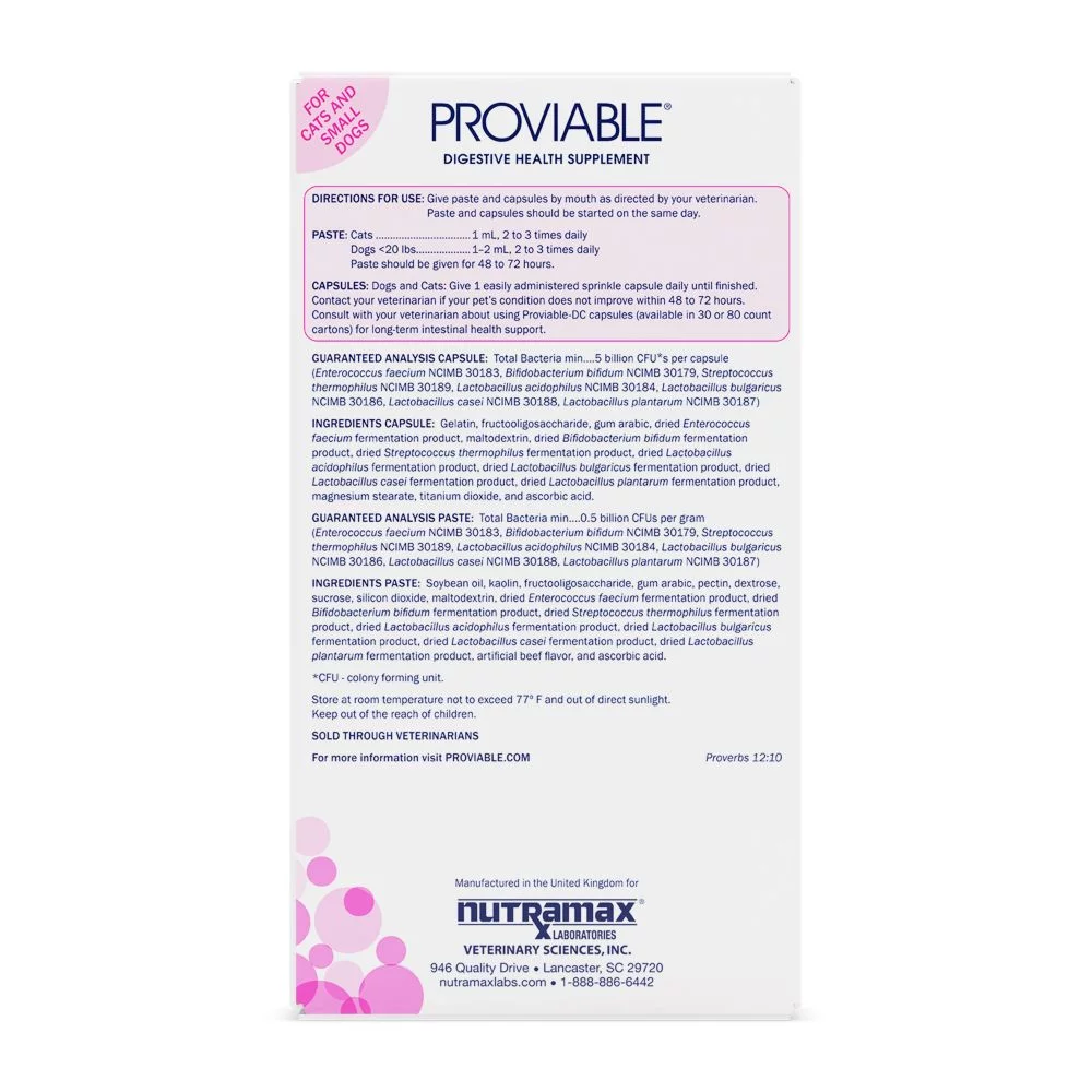 Proviable Multi-Strain Probiotic Kit for Cats & Dogs 30mL