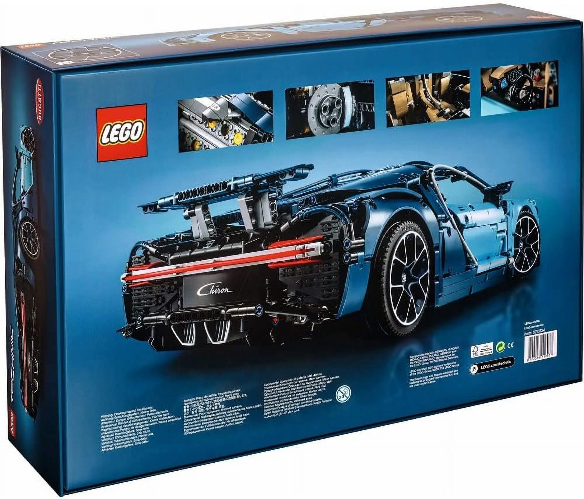 Technic Bugatti Chiron, Super Sports Car Exclusive Collectible Model Building Kit