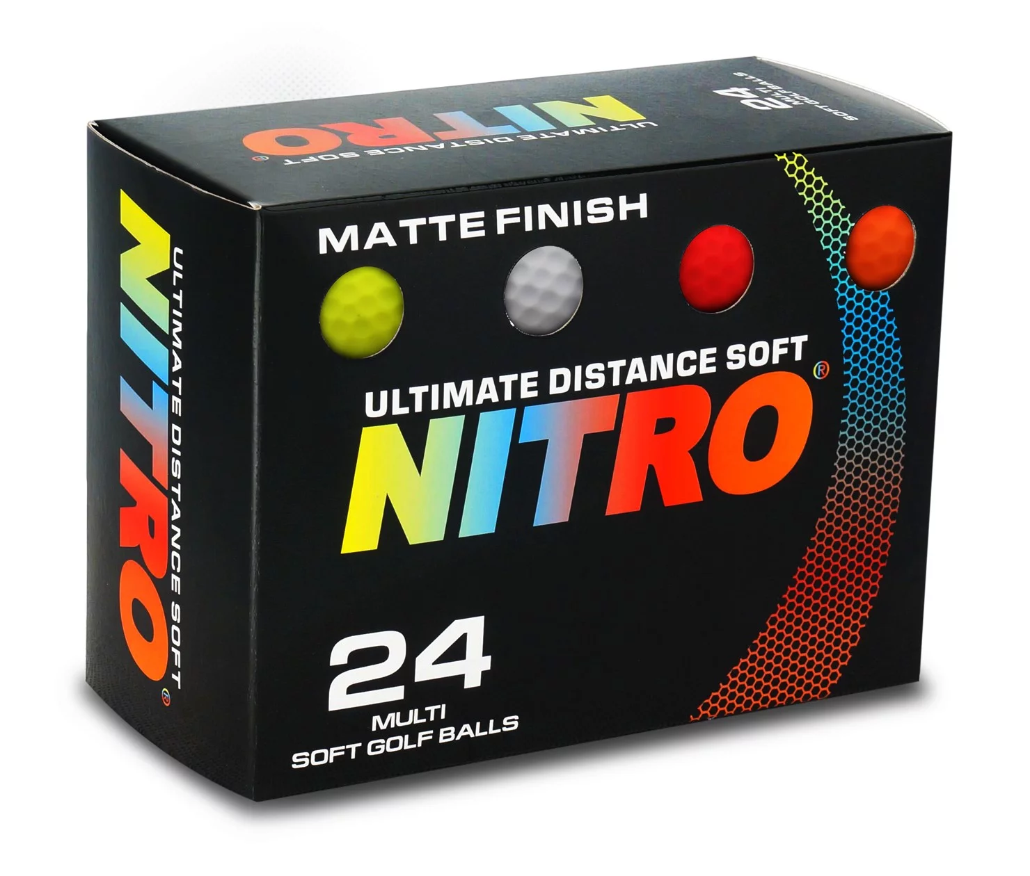 Nitro Ultimate Distance Golf Balls, 24 Pack, White