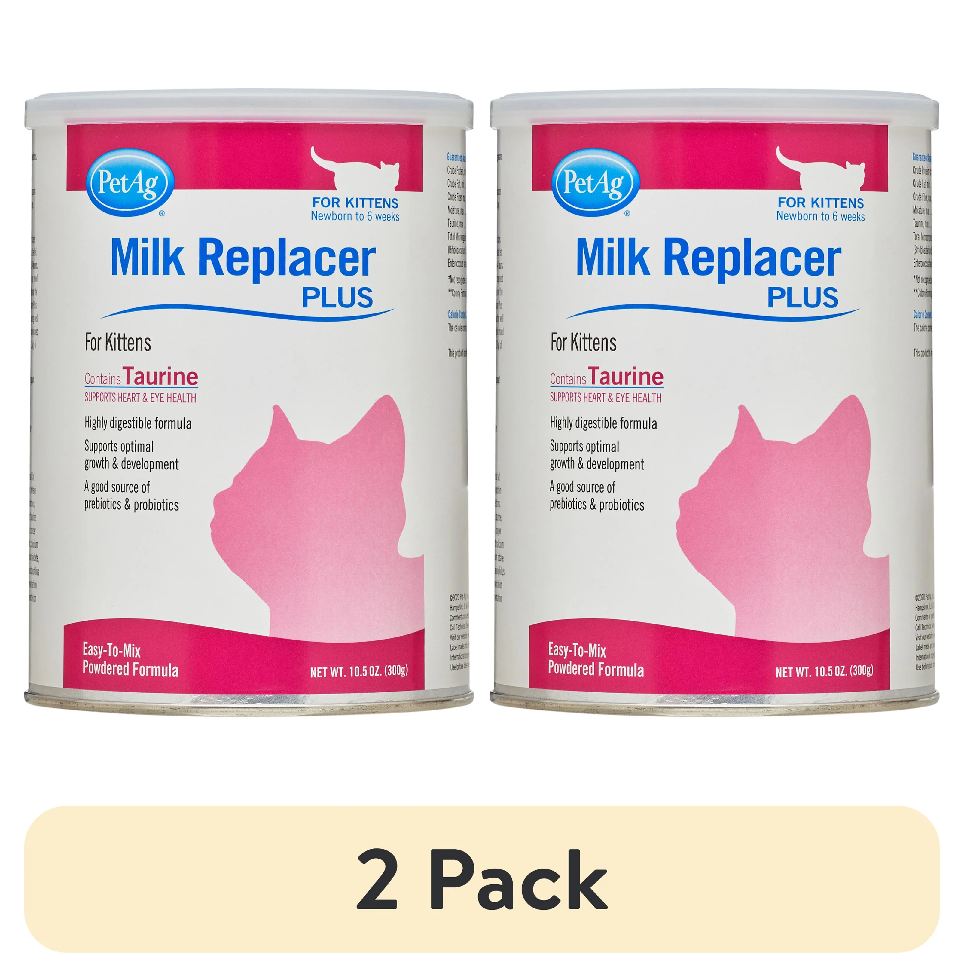 PetAg Milk Replacer Plus for Kittens and Cats, 10.5 oz.