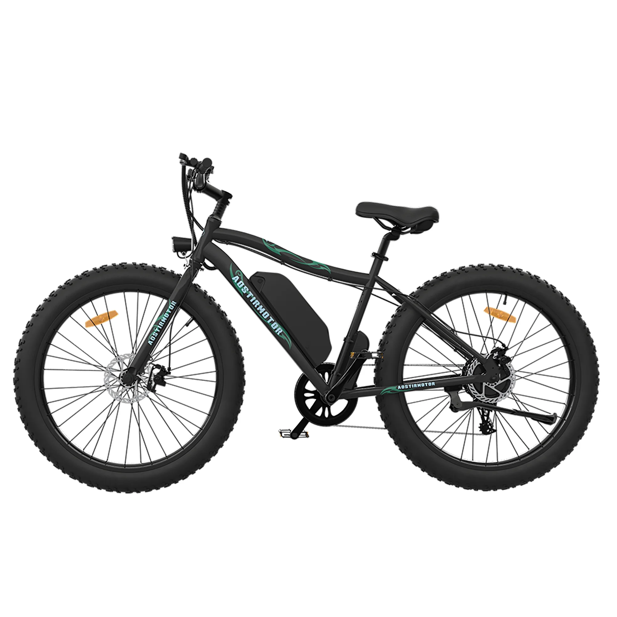 Glavbiku 26″ 750W Electric Bike Fat Tire,Mountain Bike with Removable Lithium Battery for Adults,Black