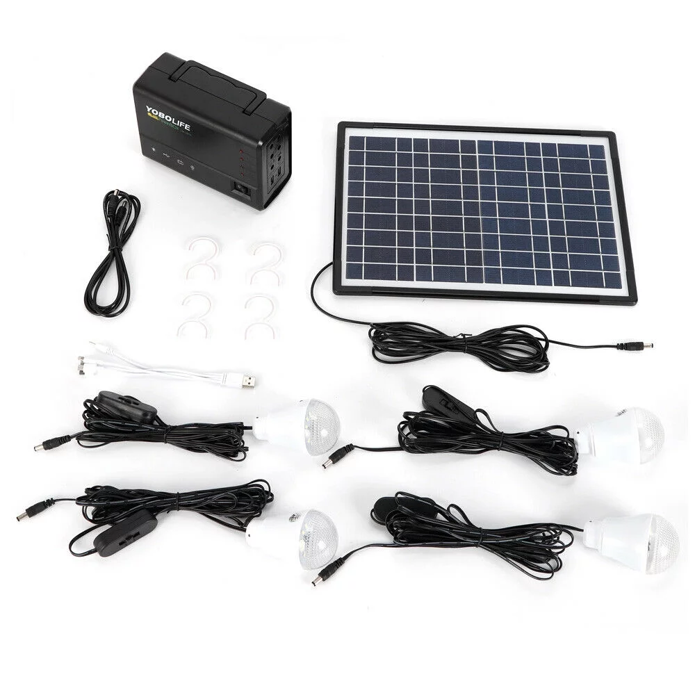 Portable Solar Generator with Solar Panel,Included 4 Sets LED Lights,Solar Power Portable Solar Generator with Solar Panel,Included 4 Sets LED Lights,Solar Power