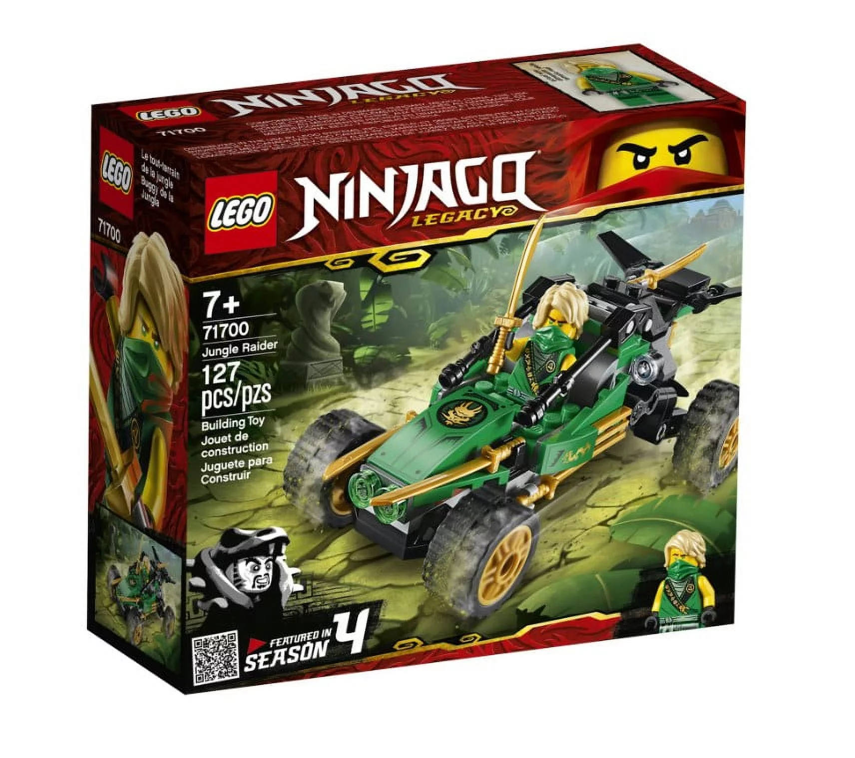 LEGO NINJAGO Legacy Jungle Raider 71700 Toy Buggy Building Kit (127 Pieces)