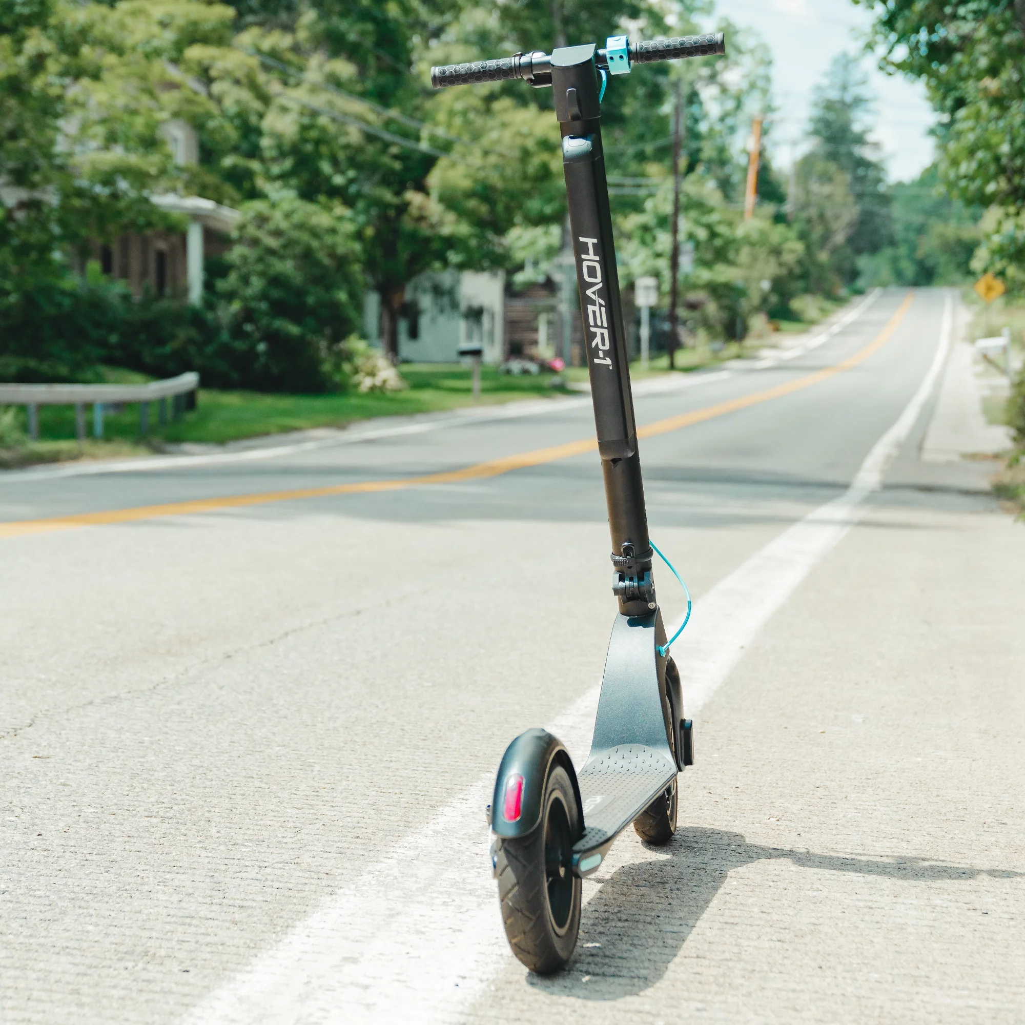 Hover-1 Blackhawk Electric Scooter with LED Headlights, 15 MPH Max Speed, 264 lbs Max Weight, 28 Miles Max Distance, Black, UL 2272 Certified