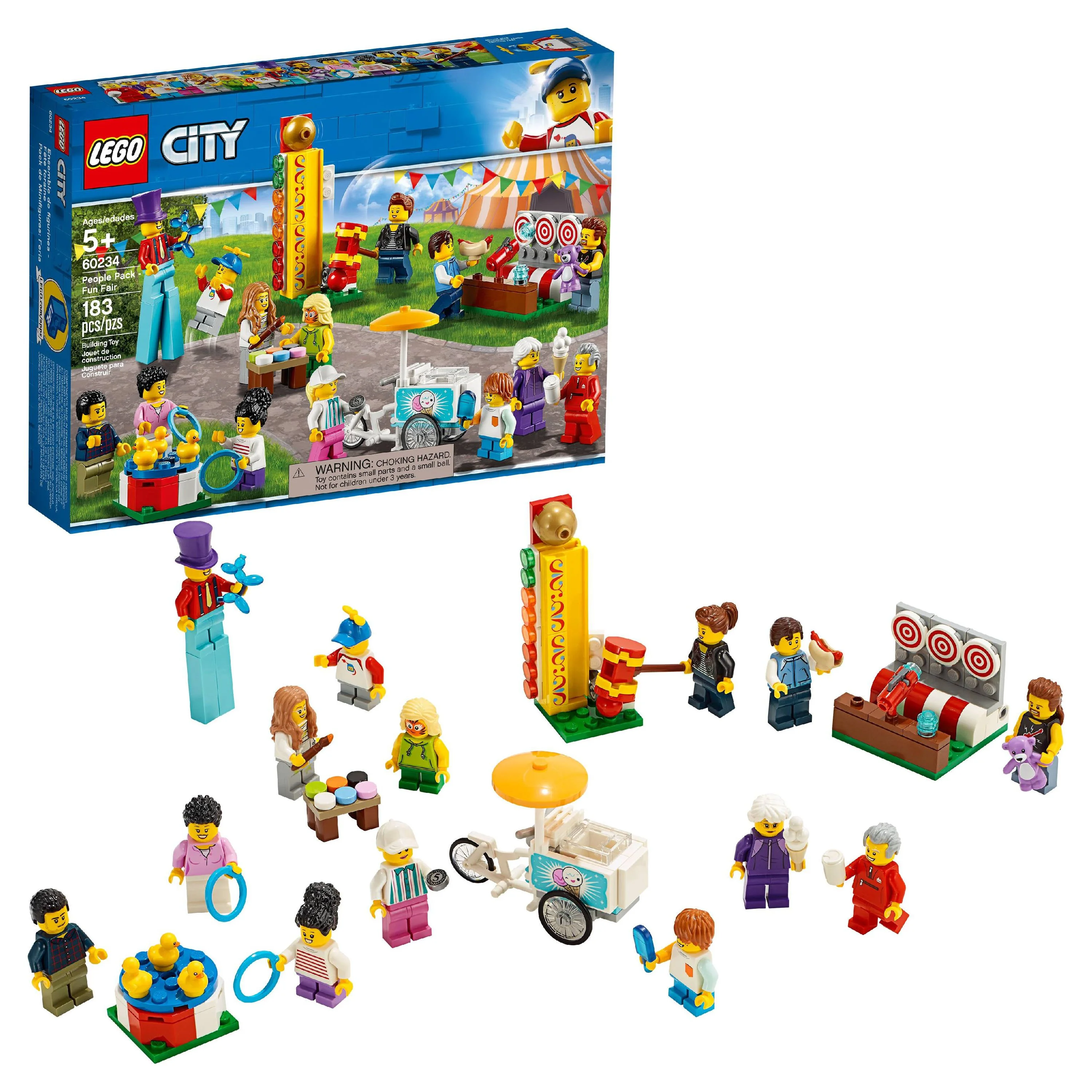 LEGO City People Pack – Fun Fair 60234 Toy Fair Building Set (183 Pieces)