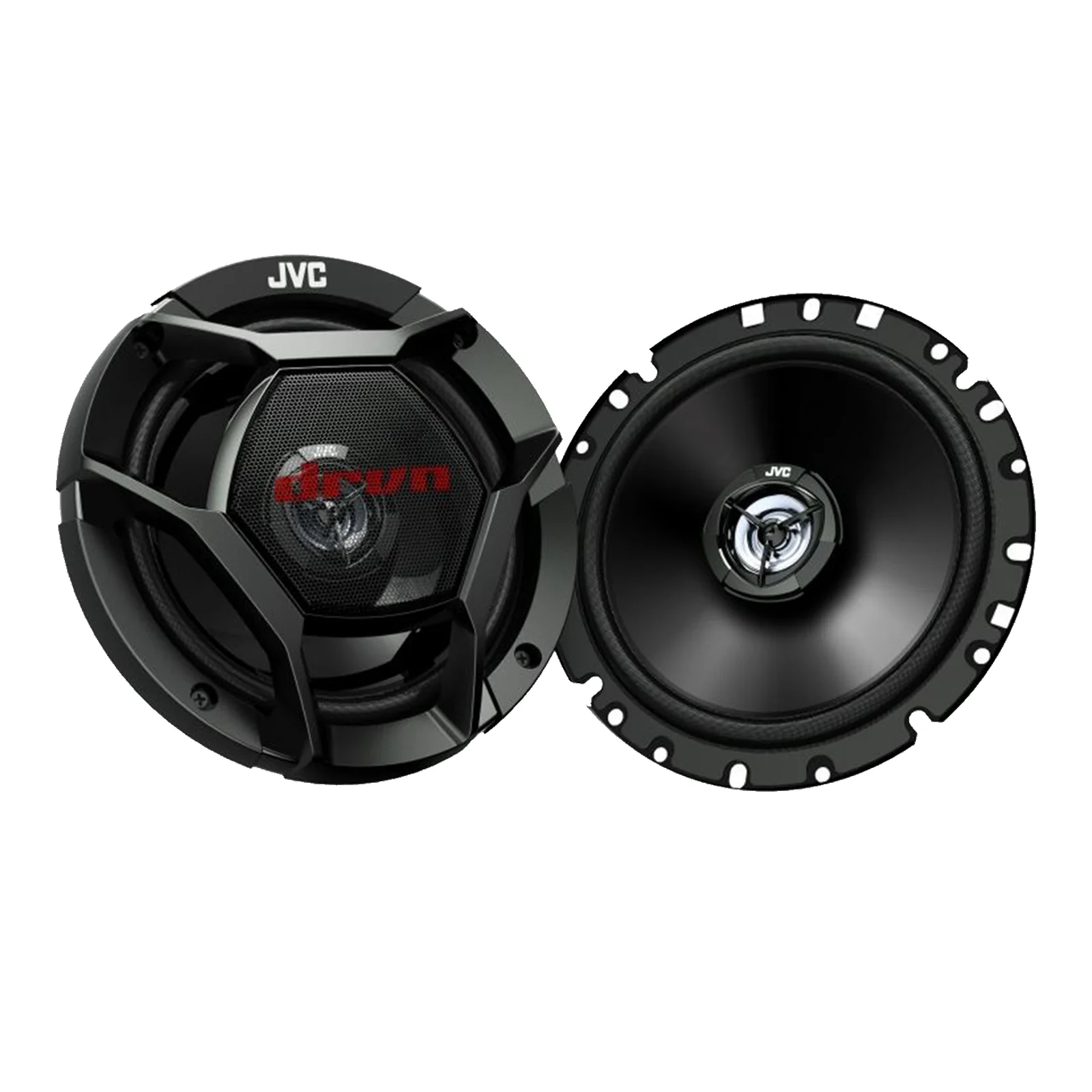 4x JVC drvn DR Series 6.75″ 300W Max Power Car Audio 2-Way Coaxial Shallow-Mount Vehicle Automotive Speakers Bundle Combo with 50 Ft 16 Gauge Audio Speaker Wiring