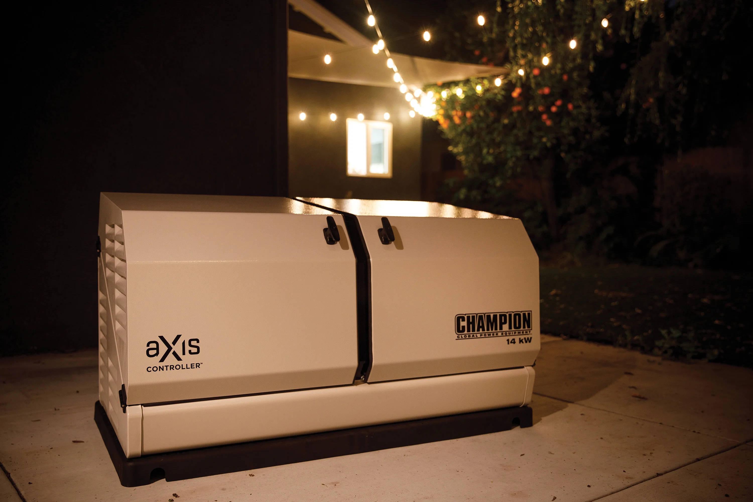 Champion Power Equipment 14Kw Axis Home Standby Generator System With 100 Amp Axis Automatic Transfer Switch