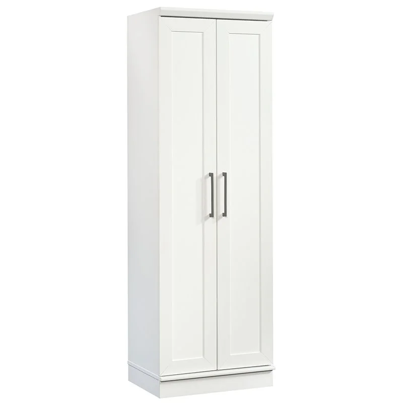 Sauder HomePlus 2-Door Storage Cabinet, Soft White Finish