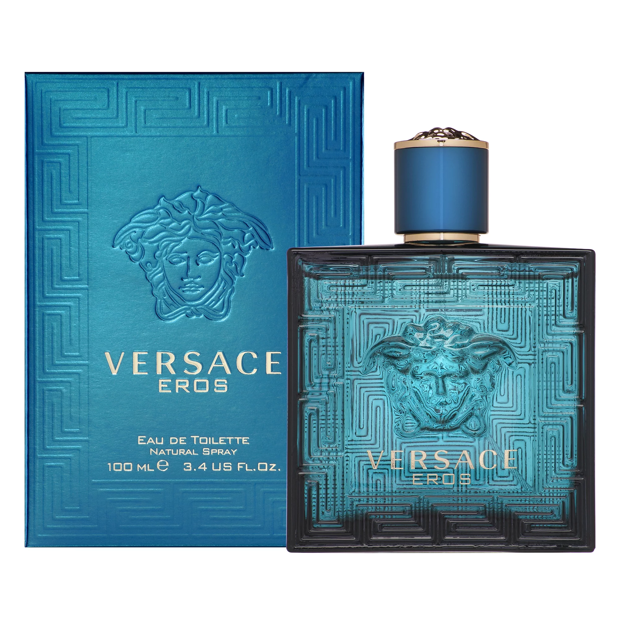 Versace Eros Eau de Toilette, Cologne for Men, 3.4 oz