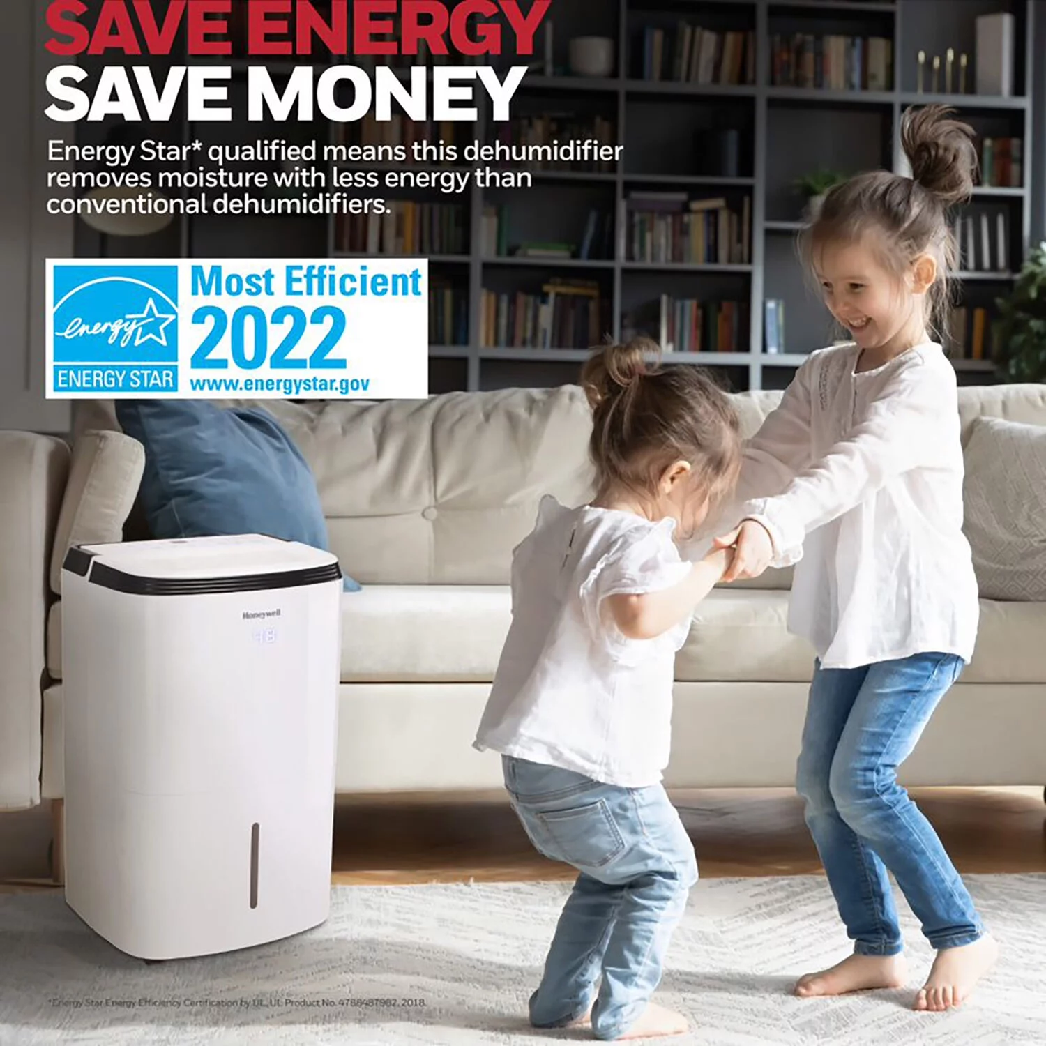 Honeywell Energy Star 70-Pint Dehumidifier  up to 4000 Sq Ft with Washable Filter