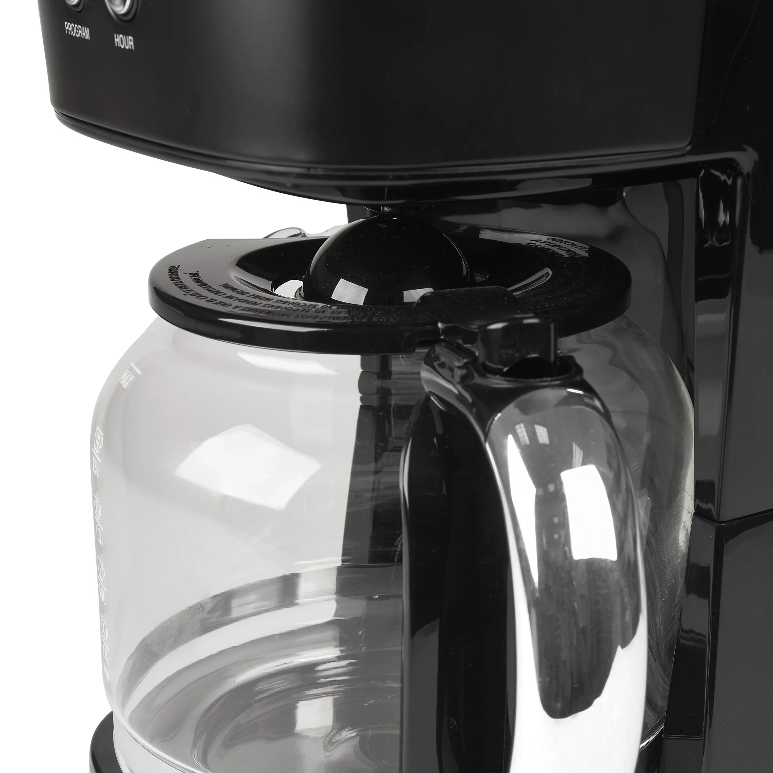 Haden 12-Cup Programmable Coffee Maker, Black / Copper – 75075