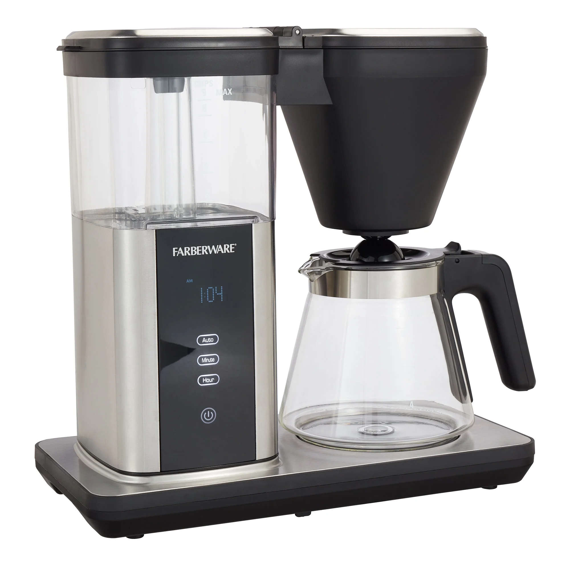 Farberware 9 Cup High Temperature Drip Coffee Maker, 1.35 Liter Capacity,Black .New condition