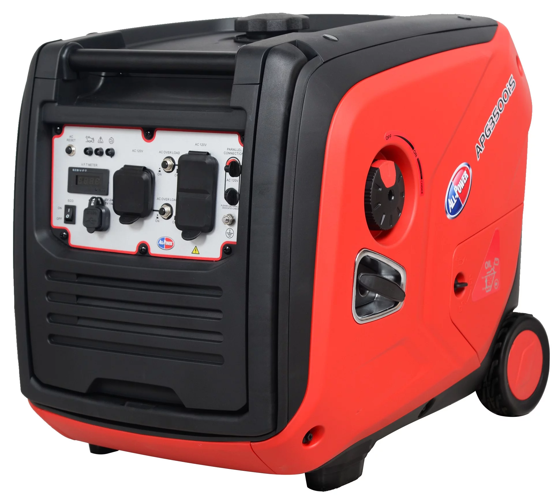 All Power 4500 Watt Inverter Generator, Gas Powered, Parallel Function Ready, APG3500IS