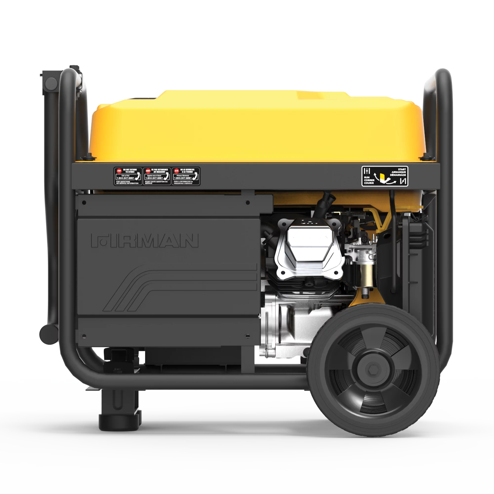 FIRMAN P03619 4550/3650 Watt 30A 120/240V Remote Start Gas Portable Generator cETL Certified With Wheel Kit