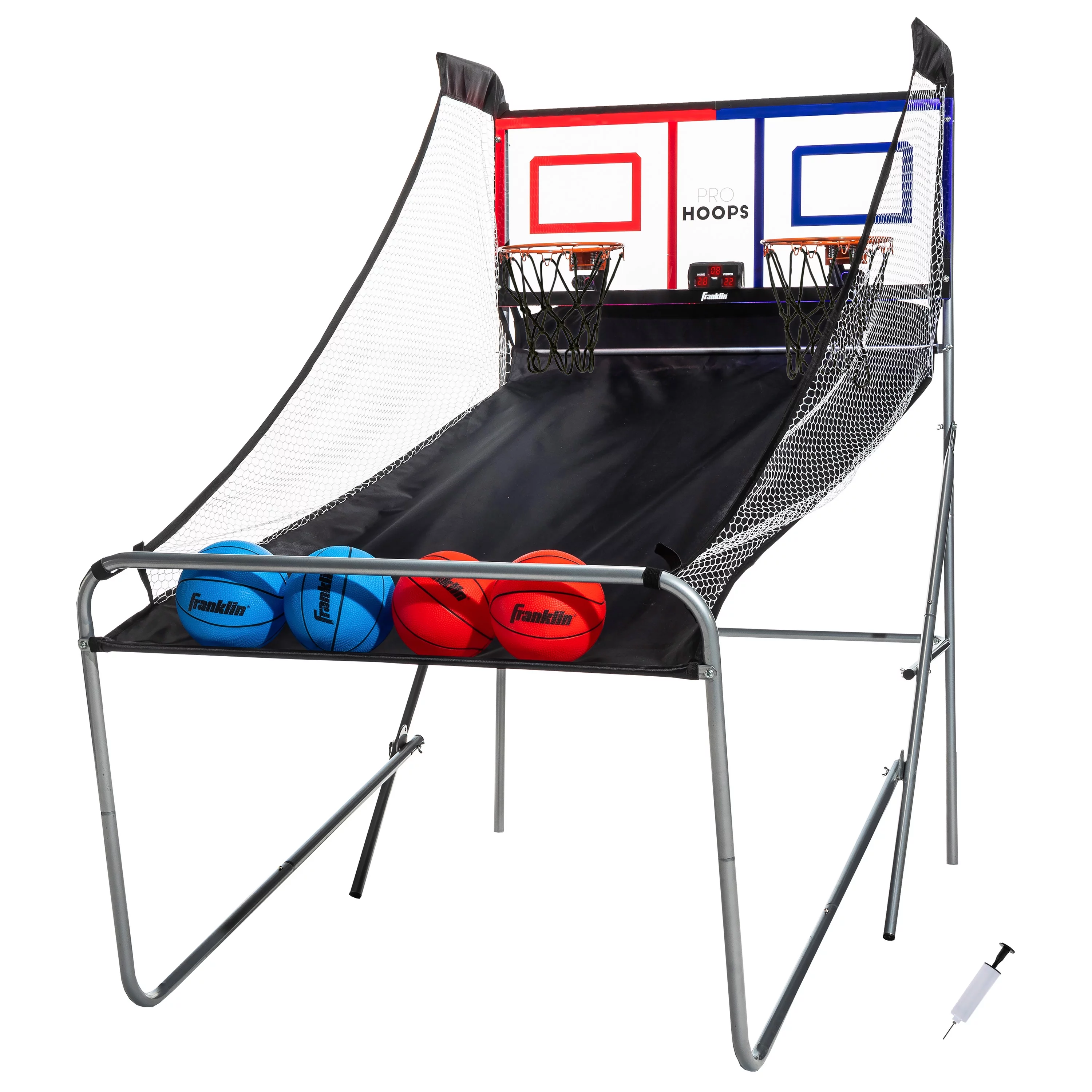 Franklin Sports Arcade Indoor Basketball Shootout Game – Foldable – 60″ x 60″ x 36″