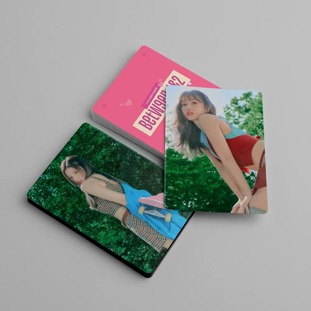 55Pcs TWICE LOMO Cards TWICE BETWEEN1 & 2 Album Photo Poster MINI TWICE Album For Fans KPOP TWICE Merch TWICE 2023 Photo Album KPOP Merch For Fans TWICE MINI Poster