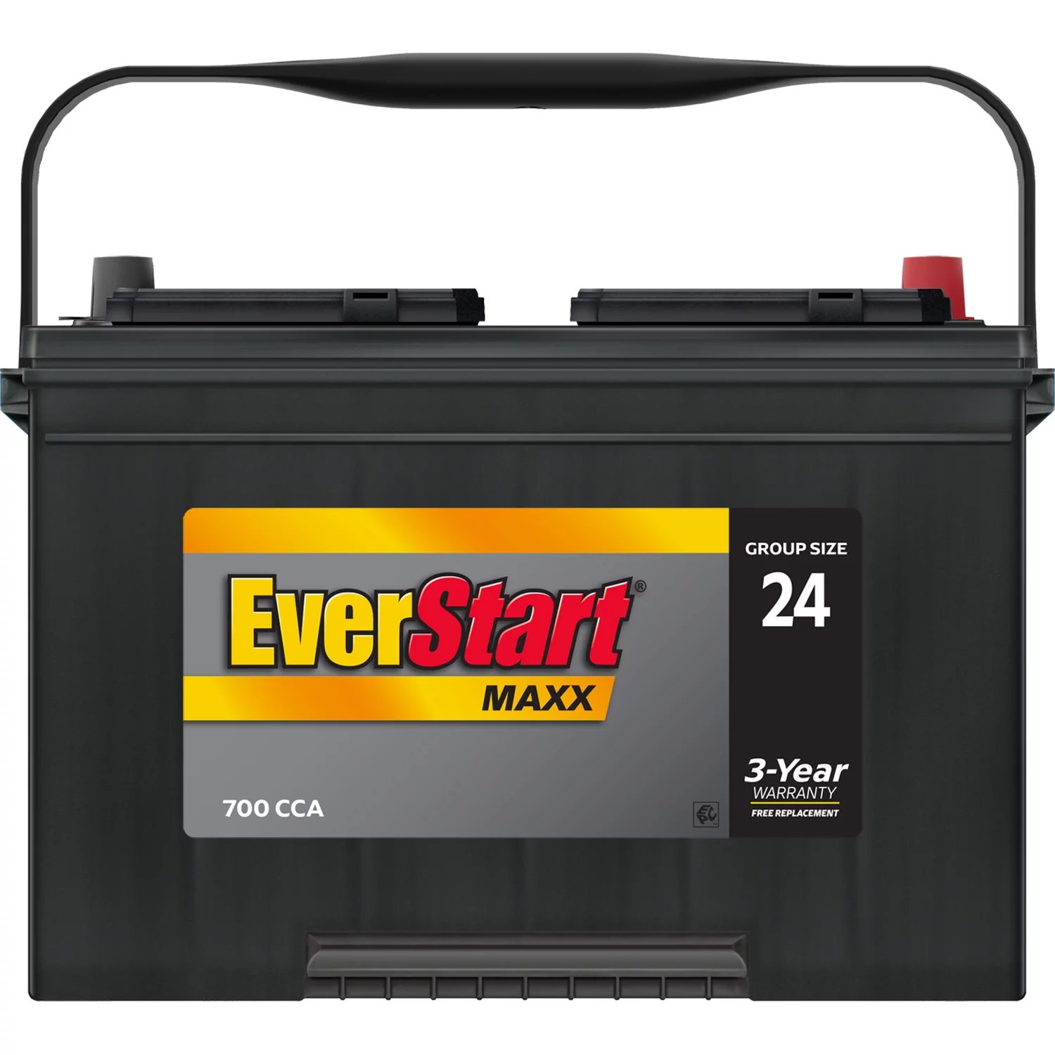 EverStart Maxx Lead Acid Automotive Battery, Group Size 24 12 Volt, 700 CCA