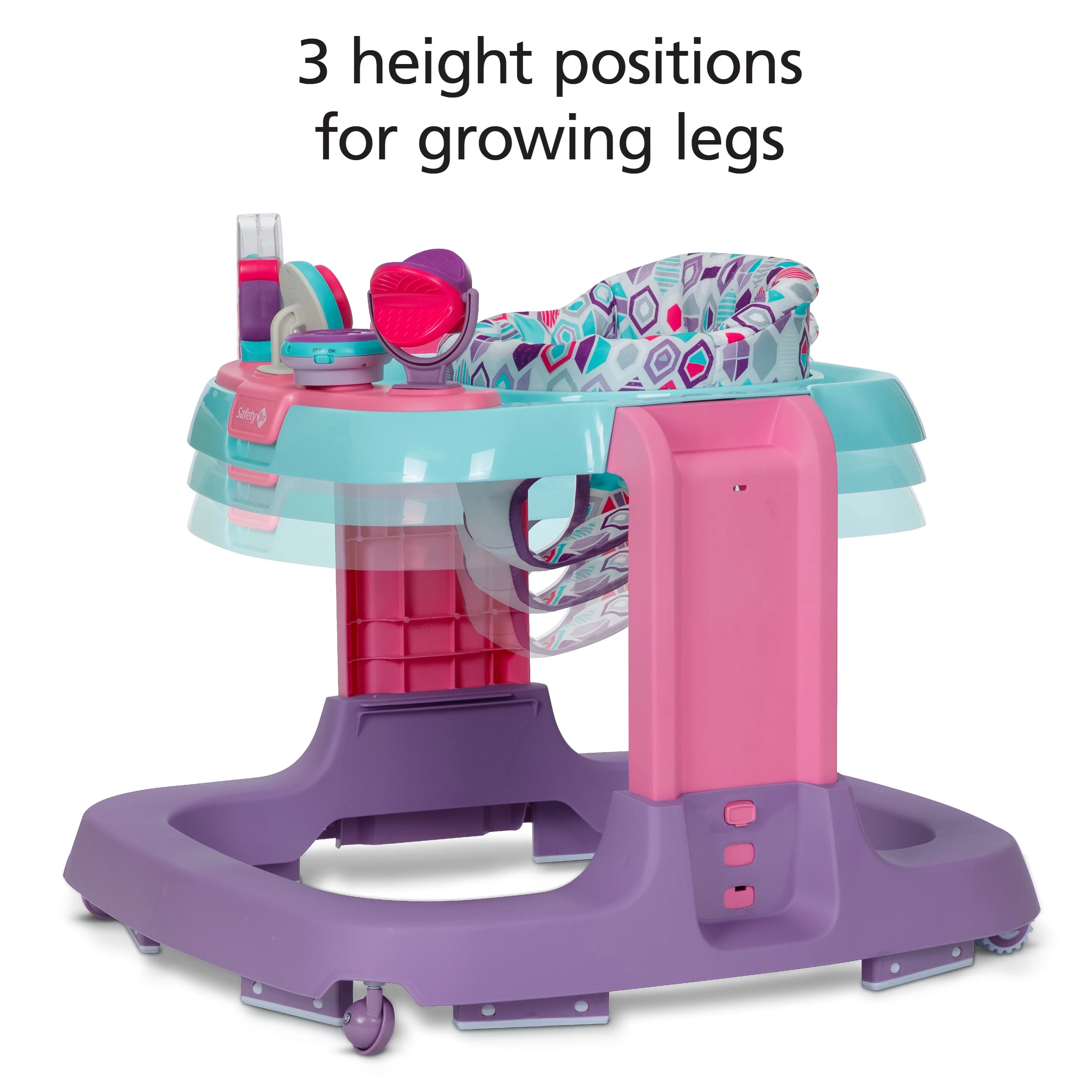 Safety 1 Ready, Set, Walk! DX Developmental Walker, Lavender Buzz