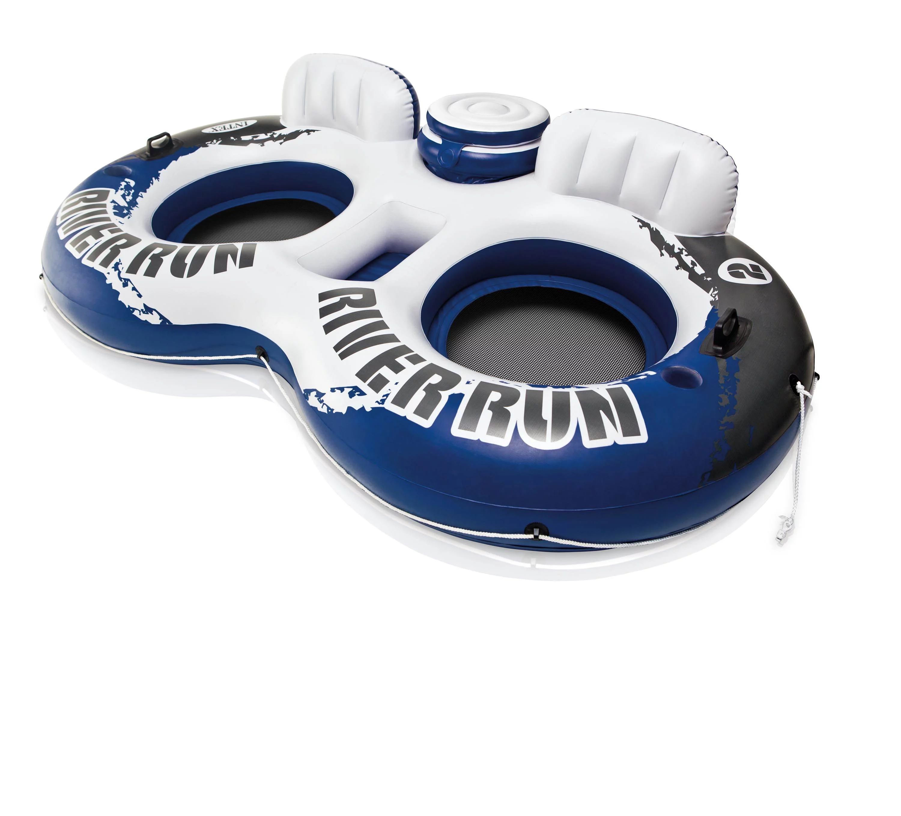 Intex River Run II Inflatable 2 Person Float (2 Pack) + Single River Run Tube