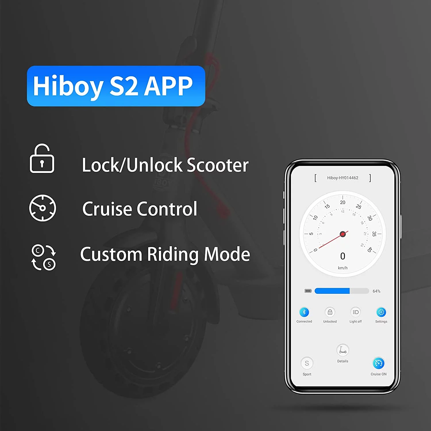 Hiboy Electric Scooter, S2 Electric Scooters for Adults 220lbs, 8.5″ Solid Tires 17 Miles Long Range 19 MPH Speed, Portable Folding Kick E-Scooter Urban Commuter