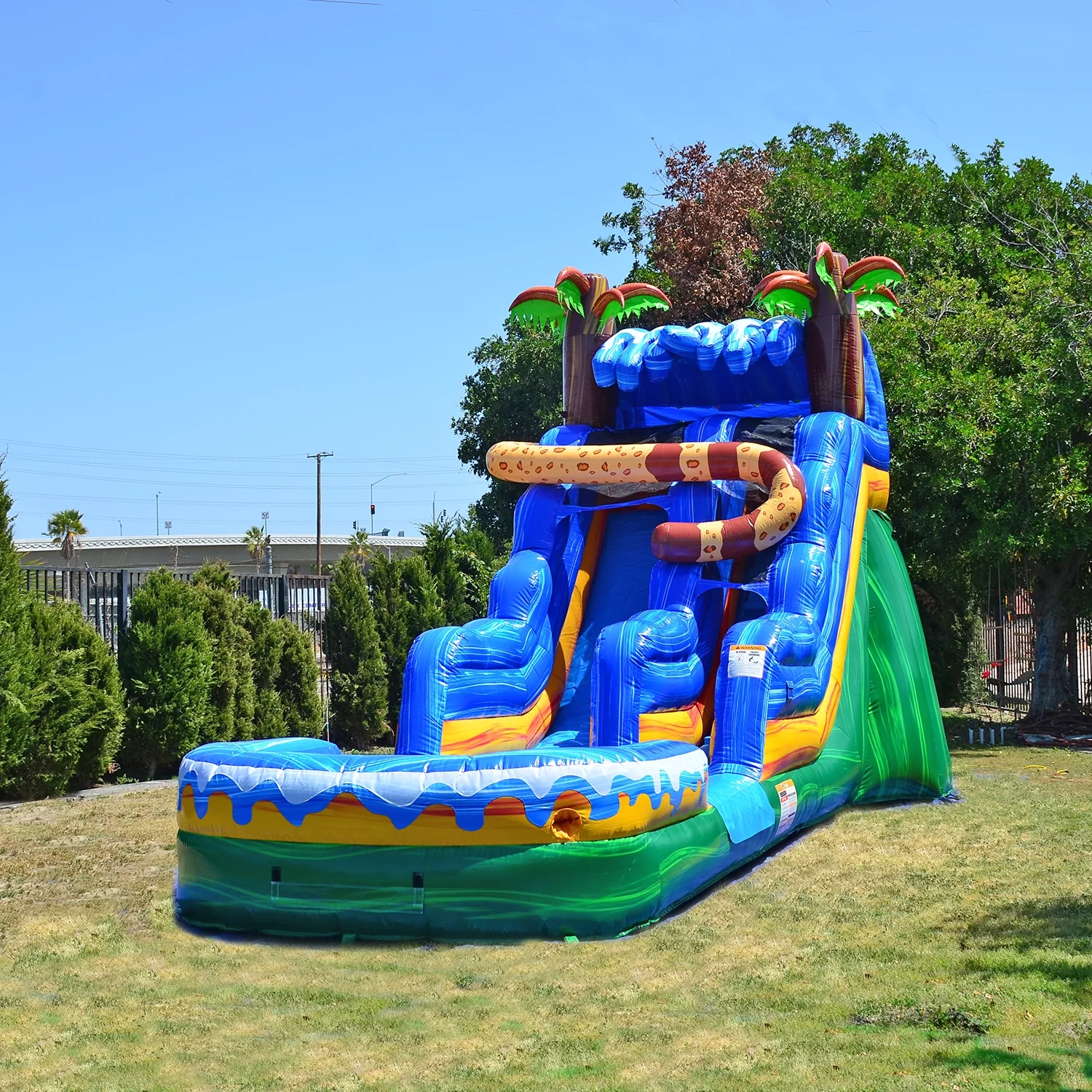 JumpOrange Commercial Grade Waterslide with Pool for Kids and Adults (with Blower), Jaguar