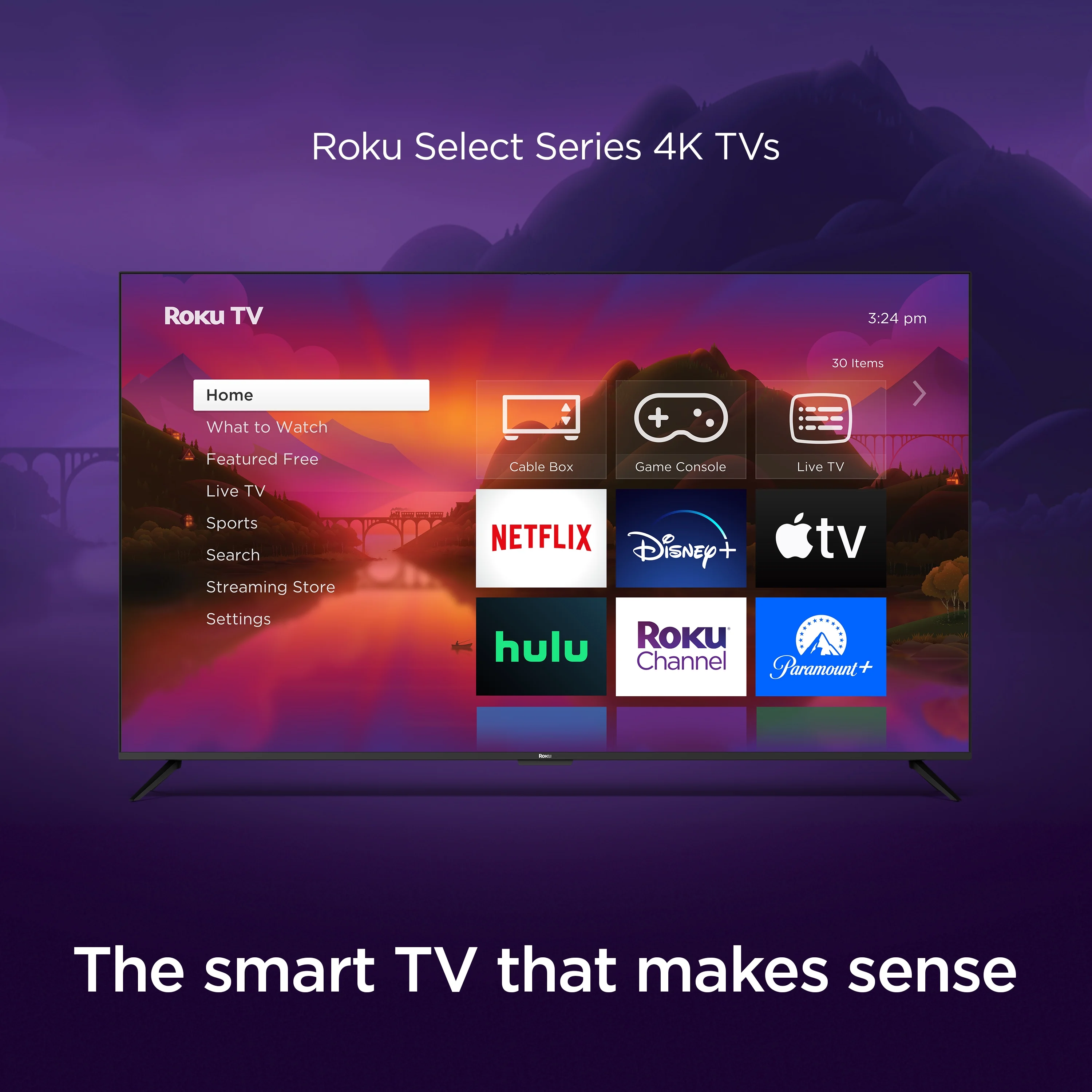 Roku 43″ Select Series 4K HDR Smart RokuTV with Enhanced Voice Remote, Brilliant 4K Picture, Automatic Brightness, and Seamless Streaming