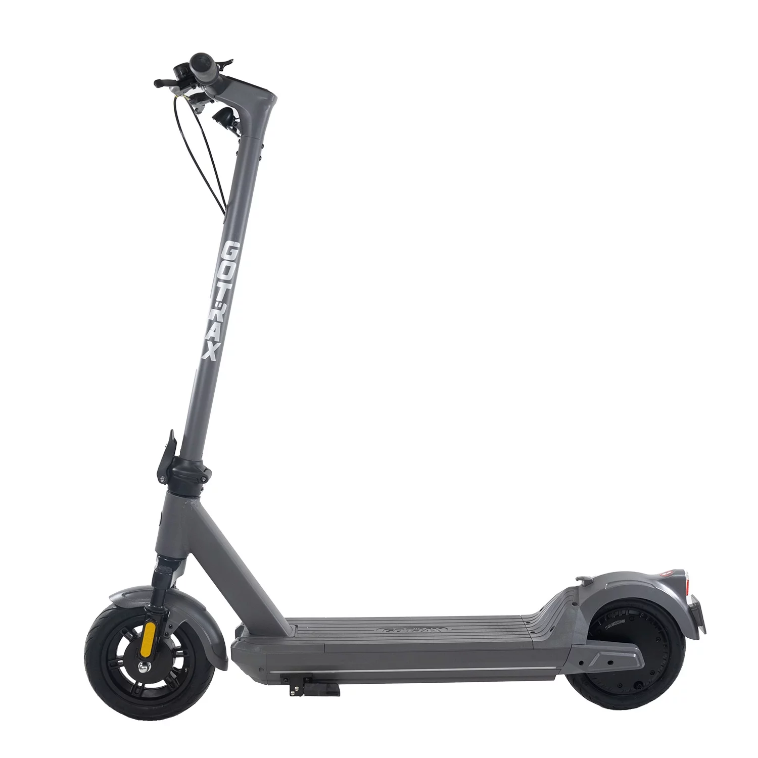 GOTRAX G5 500W Adults Electric Scooter with 10″ Air-Filled Tires 20mph 30miles, One Touch Folding,Grey