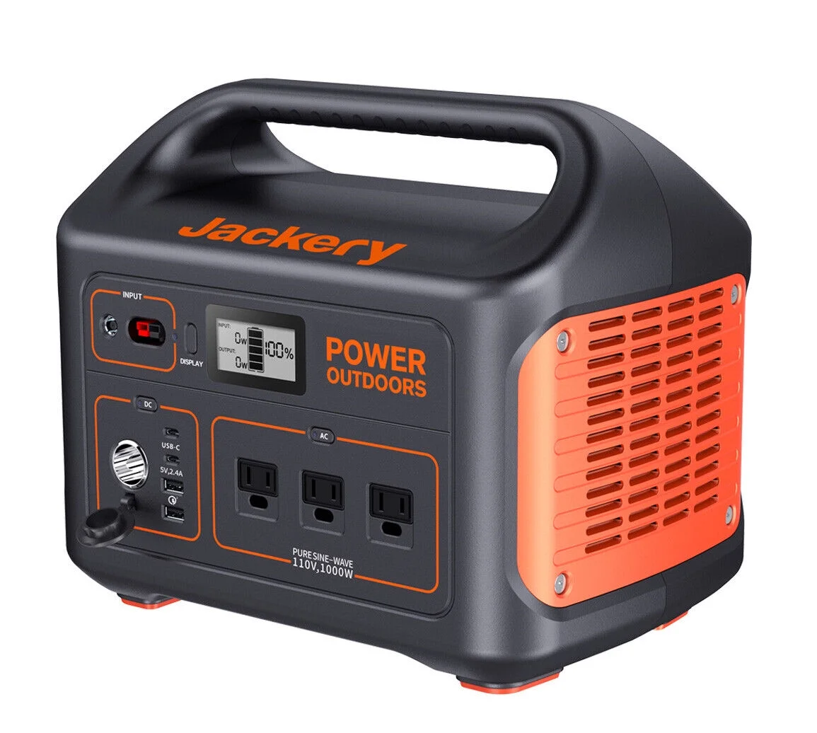 Jackery Portable Power Station 880, 880Wh Backup Power, Restored