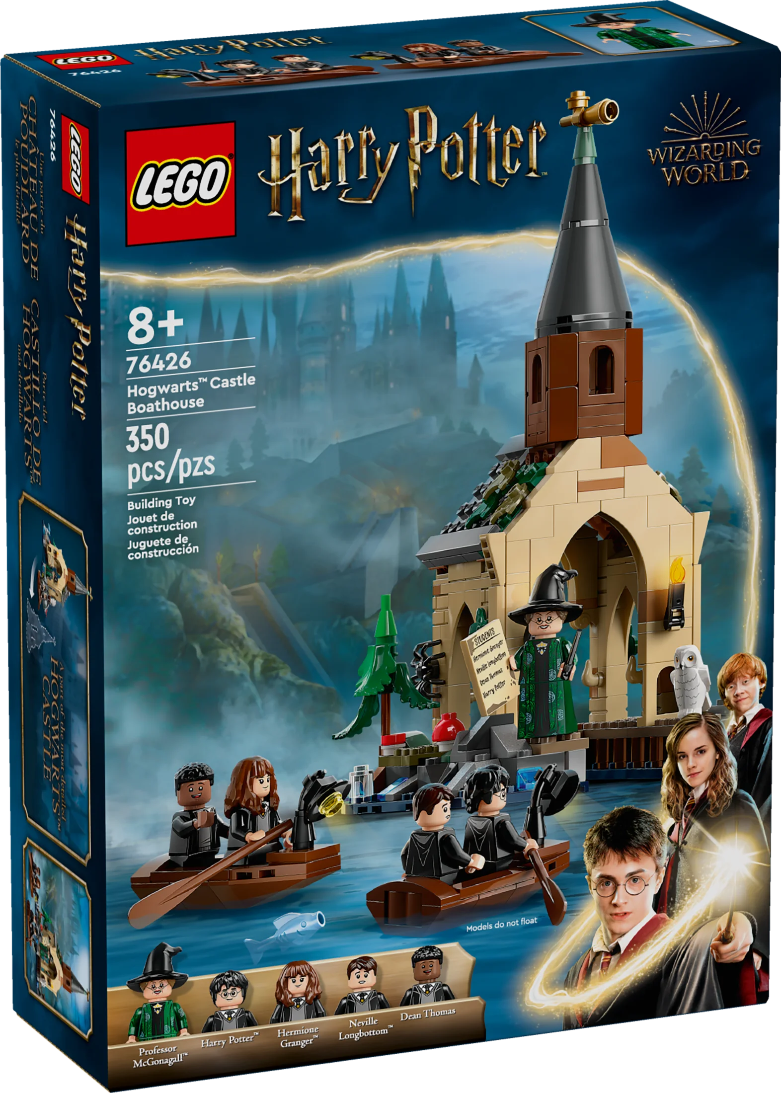 LEGO Harry Potter Hogwarts Castle Boathouse, Fantasy Harry Potter Toy for Boys and Girls with 2 Buildable Boats and 5 Minifigures, Castle Toy Birthday Gift Idea for Kids Ages 8 and Up, 76426