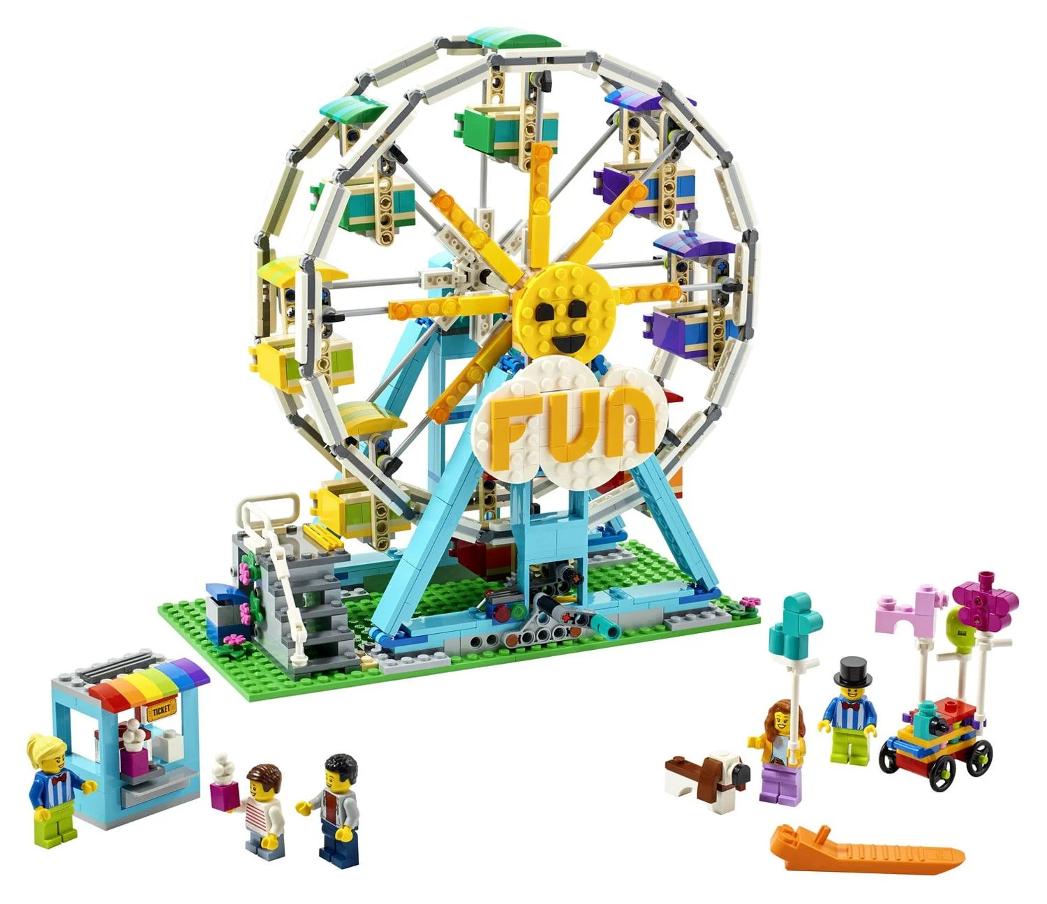 LEGO Creator 3in1 Ferris Wheel 31119 Building Toy with 5 Minifigures (1,002 Pieces)