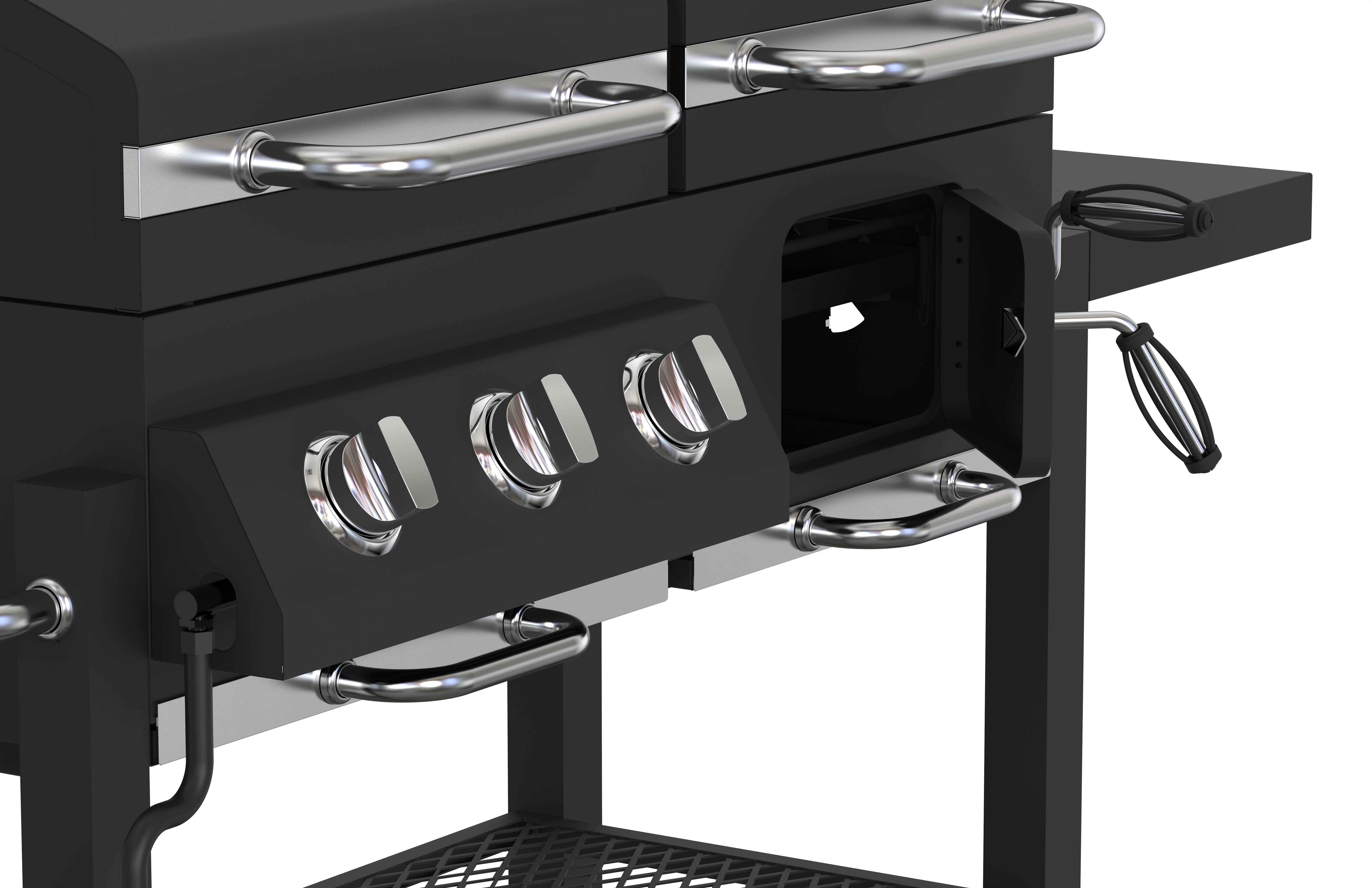 Expert Grill 3 Burner Gas and Charcoal Combo Grill