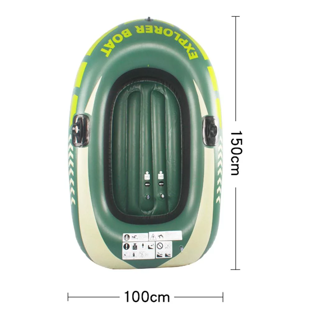 Inflatable Single Boat Thickening PVC Boat for River Lake Dinghy Boat Pump Fishing Leisure Boat