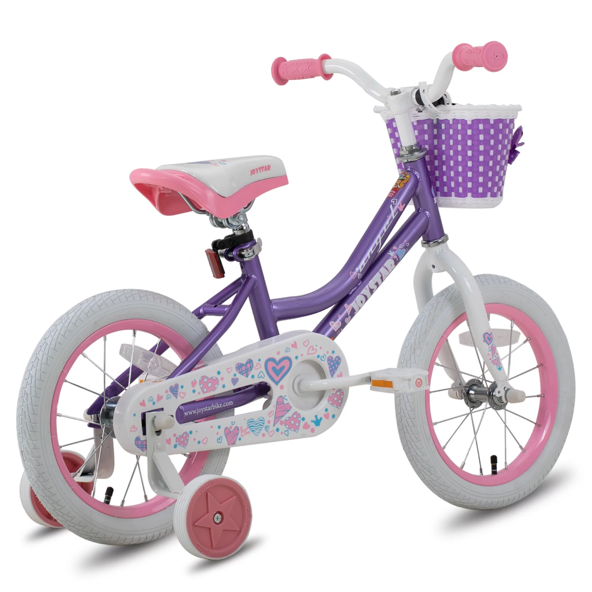 JOYSTAR Angel Girls Bike 16 Inch Kids Bike with Training Wheels for 4-7 Years Old Girls,Toddler Bicycle,Blue