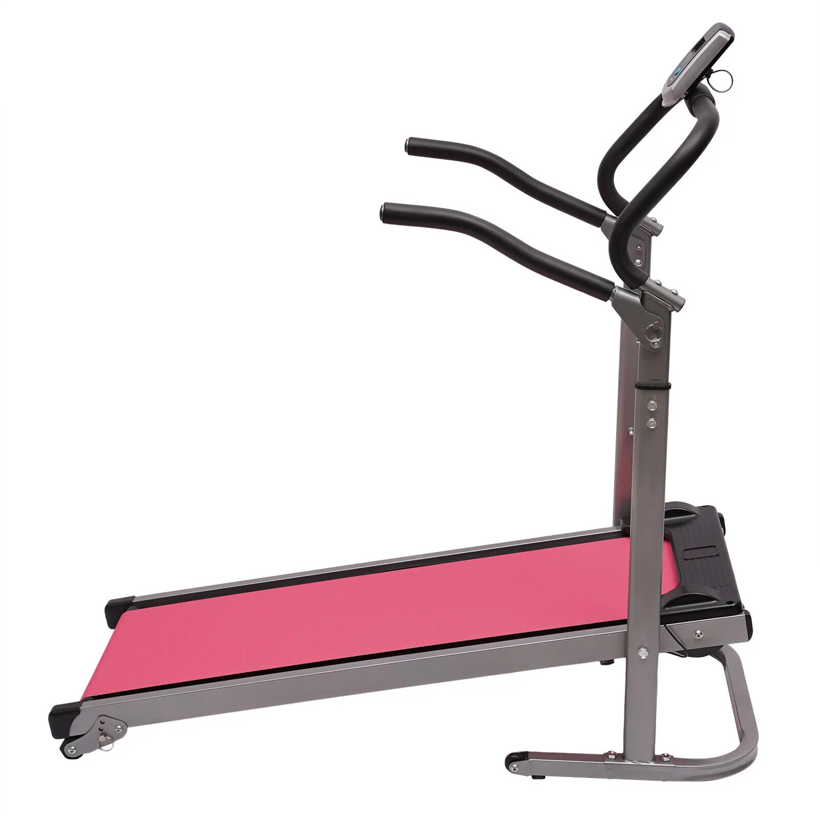 FETCOI 22” Wide Folding Treadmill Low Noise Running Machine Home Gym Jogging 264.55lbs (Pink)