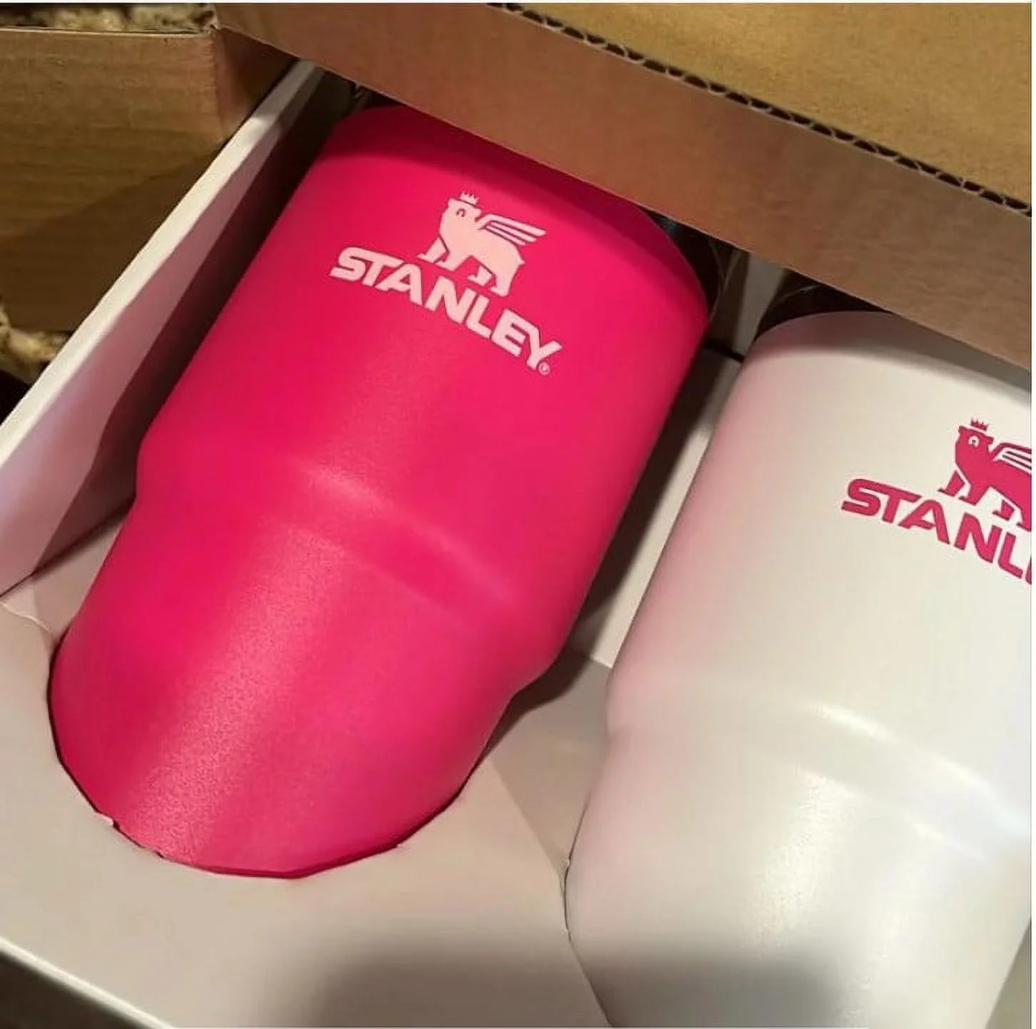 Stanley 2 pk 20 oz. Stainless Steel H2.0 Flowstate Quencher Tumblers Pink Vibes/Frost