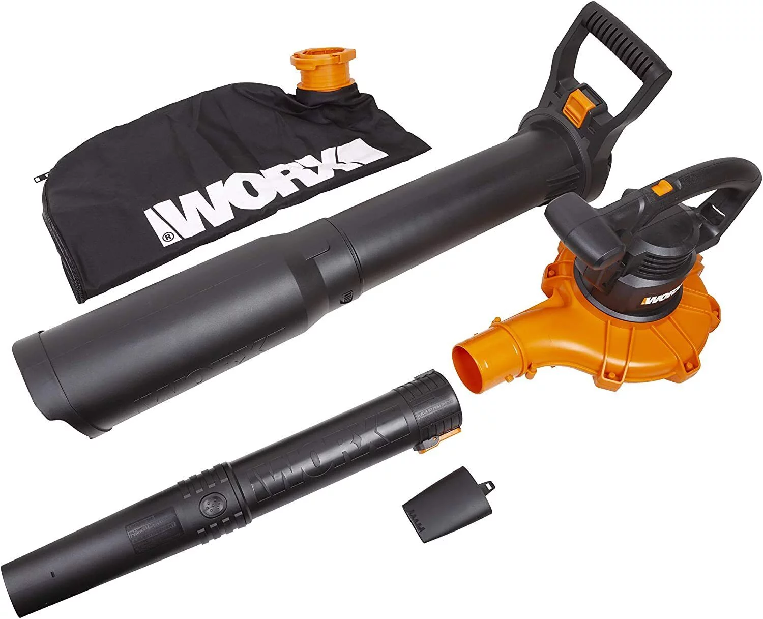 Worx WG518 12 Amp 2-Speed Leaf Blower, Mulcher & Vacuum