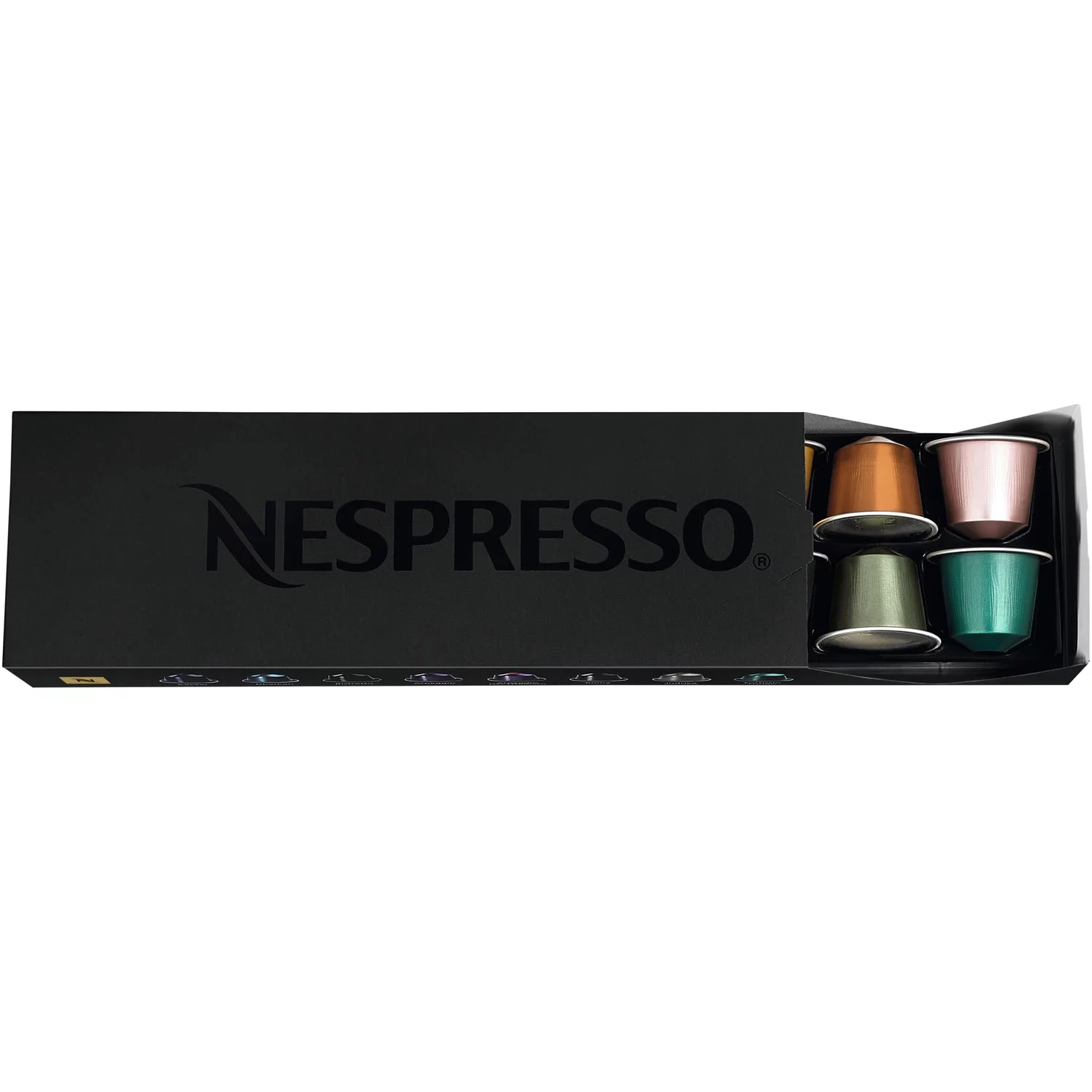 Nespresso by De’Longhi Essenza Mini Single-Serve Espresso Machine in Piano Black and Aeroccino Milk Frother in Black