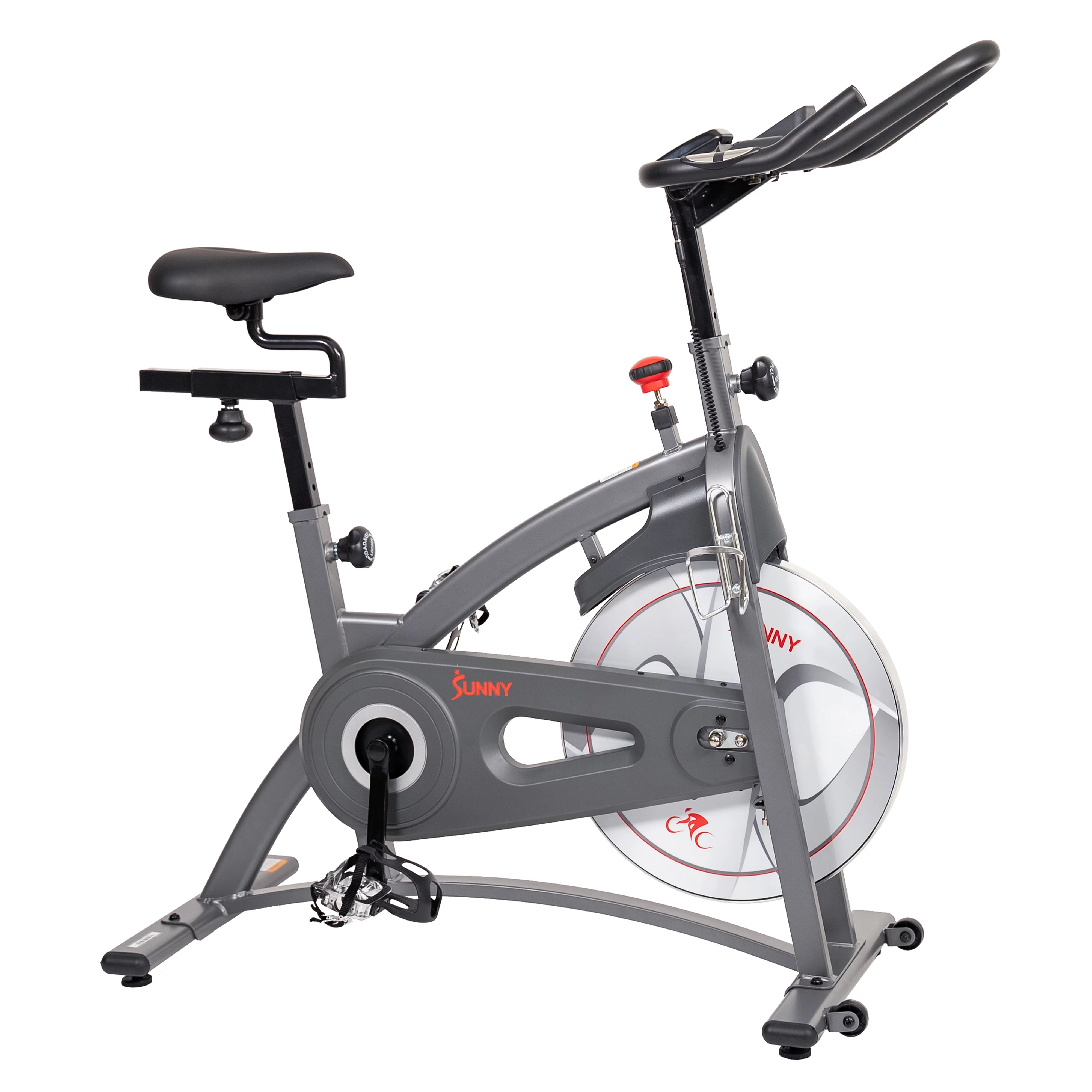 Sunny Health & Fitness Endurance Belt Drive Indoor Cycle Exercise Bike with Magnetic Resistance for Stationary Cardio, SF-B1877