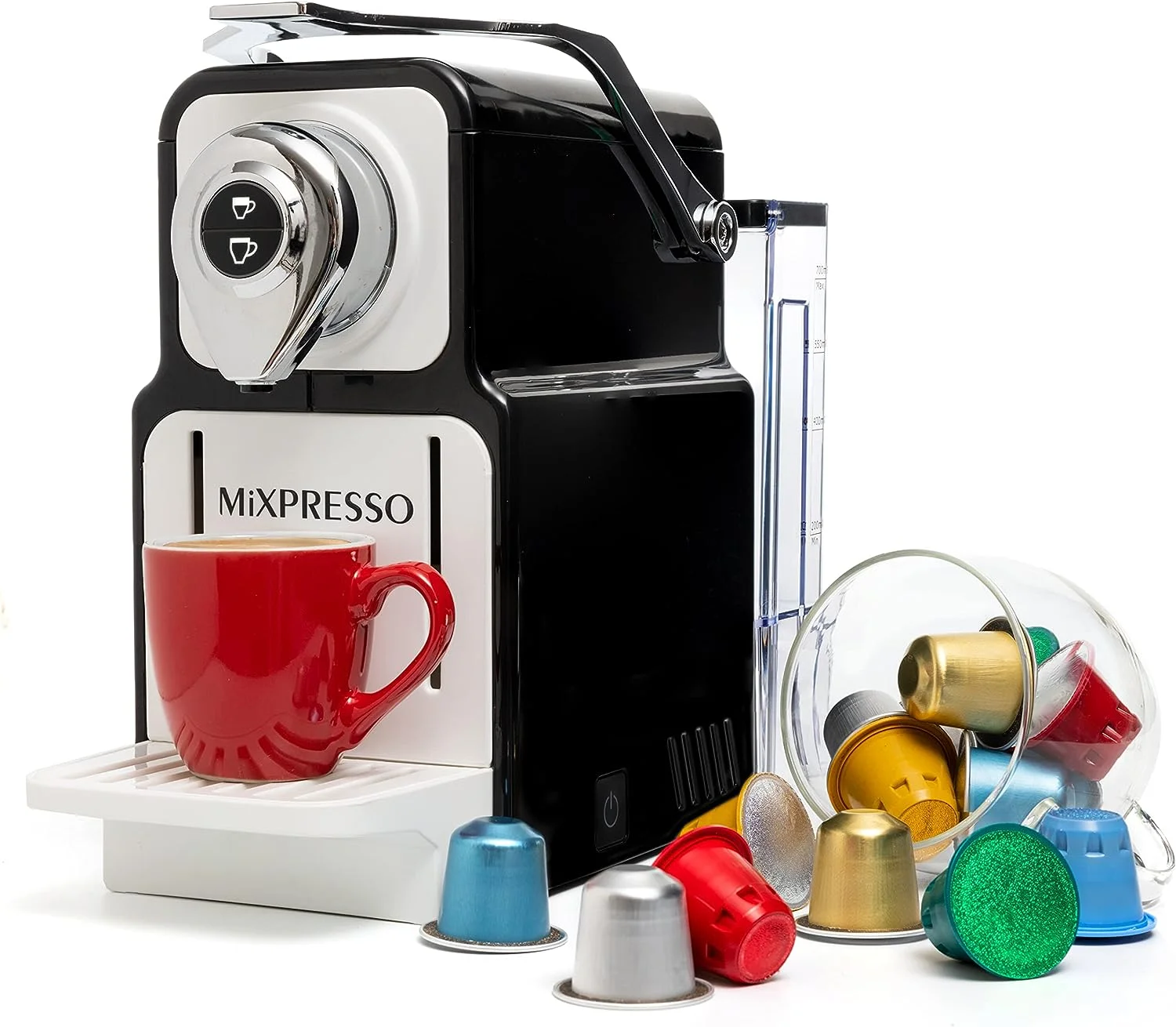 Mixpresso Espresso Machine for Nespresso Capsules 19-Bar Single Serve Coffee Maker, Black