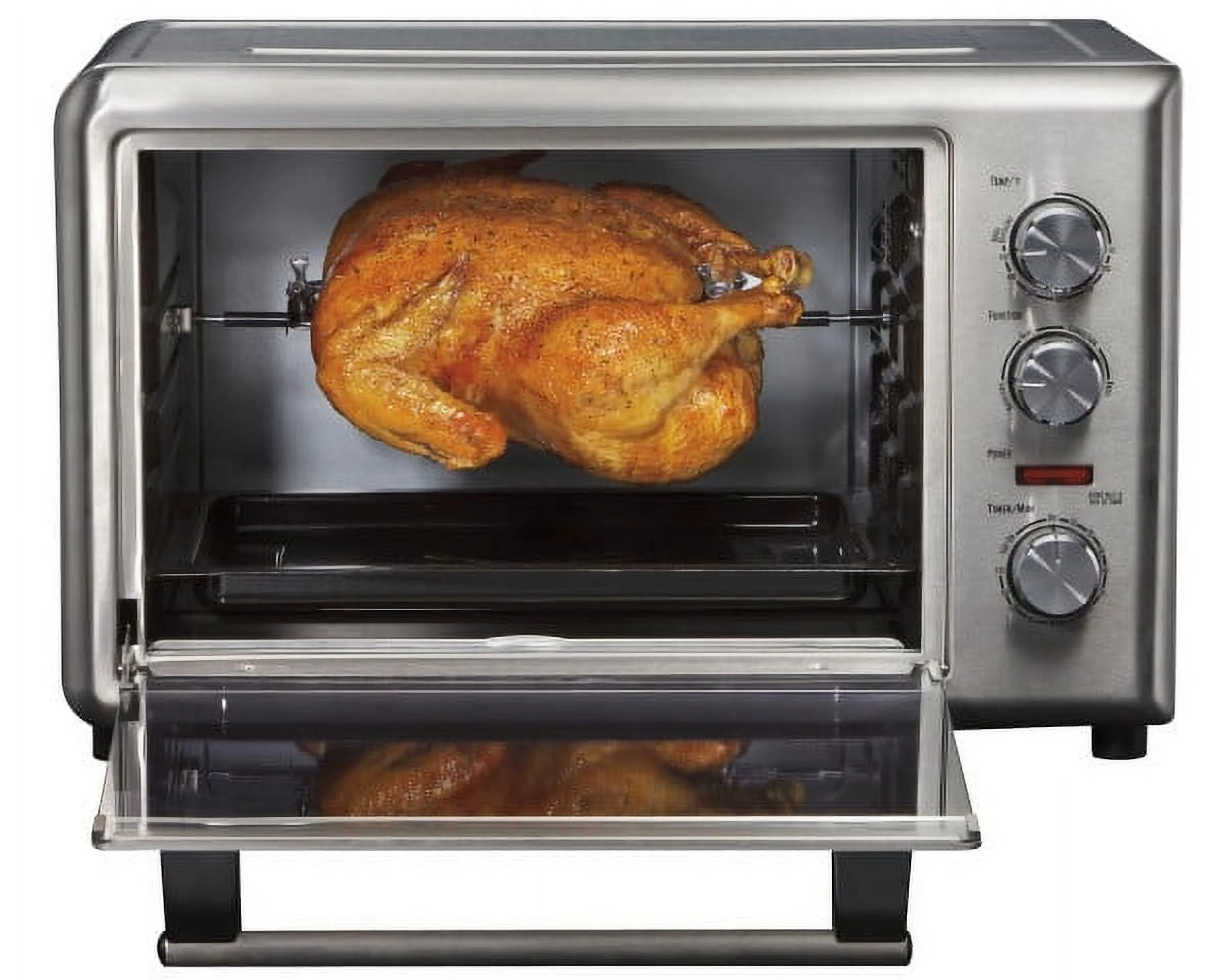 Hamilton Beach Countertop Oven with Convection and Rotisserie, Baking, Broil, Extra Large Capacity, Stainless Steel, 31103