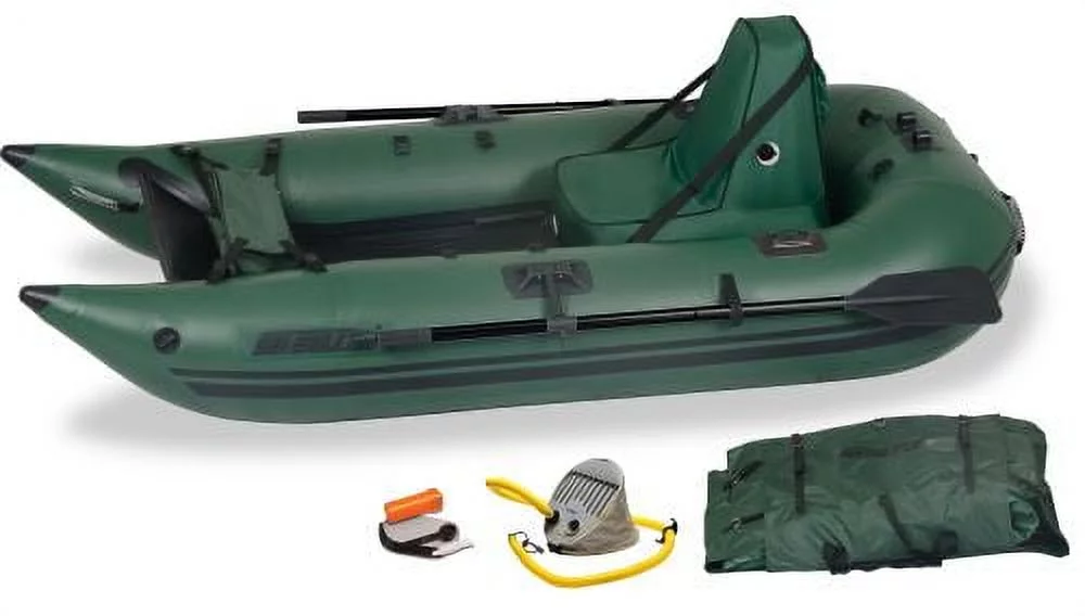 Sea Eagle 285FPB Frameless Inflatable Pontoon Boat Deluxe Package