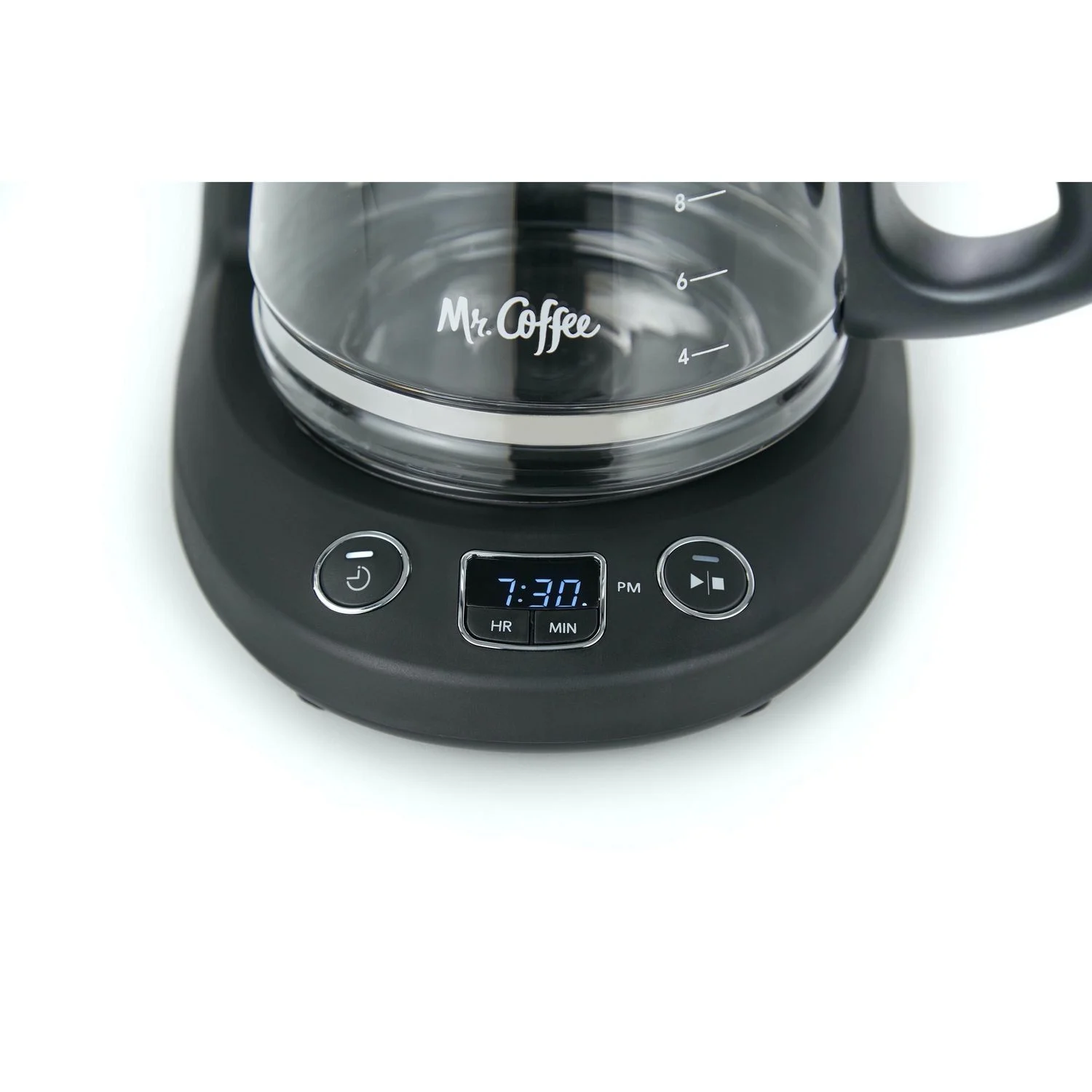 Mr. Coffee – Programmable Coffee Maker, 12 Cup Capacity, Late Brew Function, Black